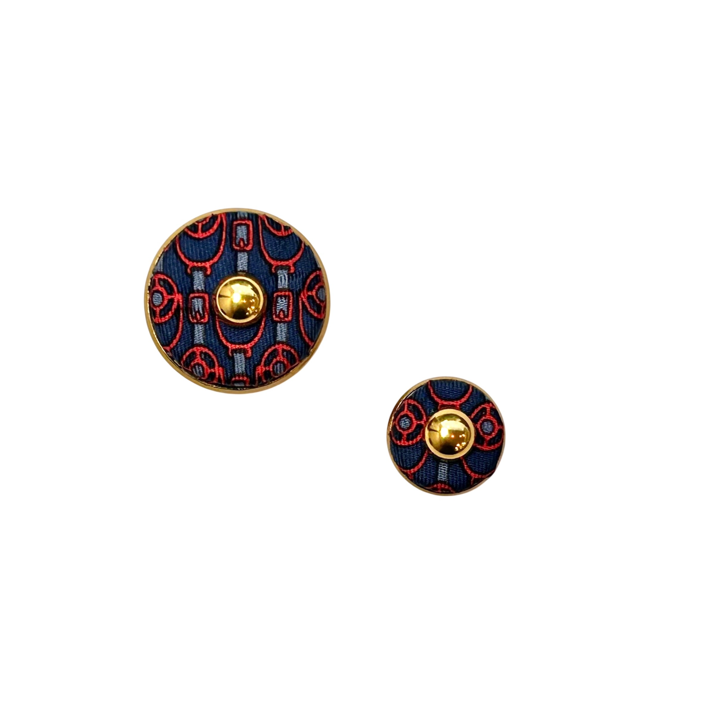 Ronde silk Palette brooch no.1
