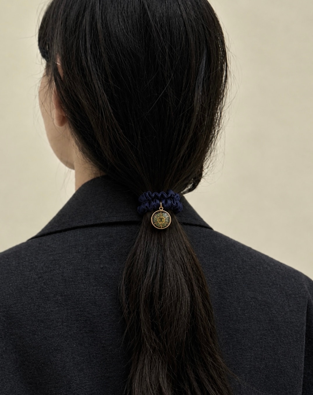 1993 maltese cross silk scrunchie