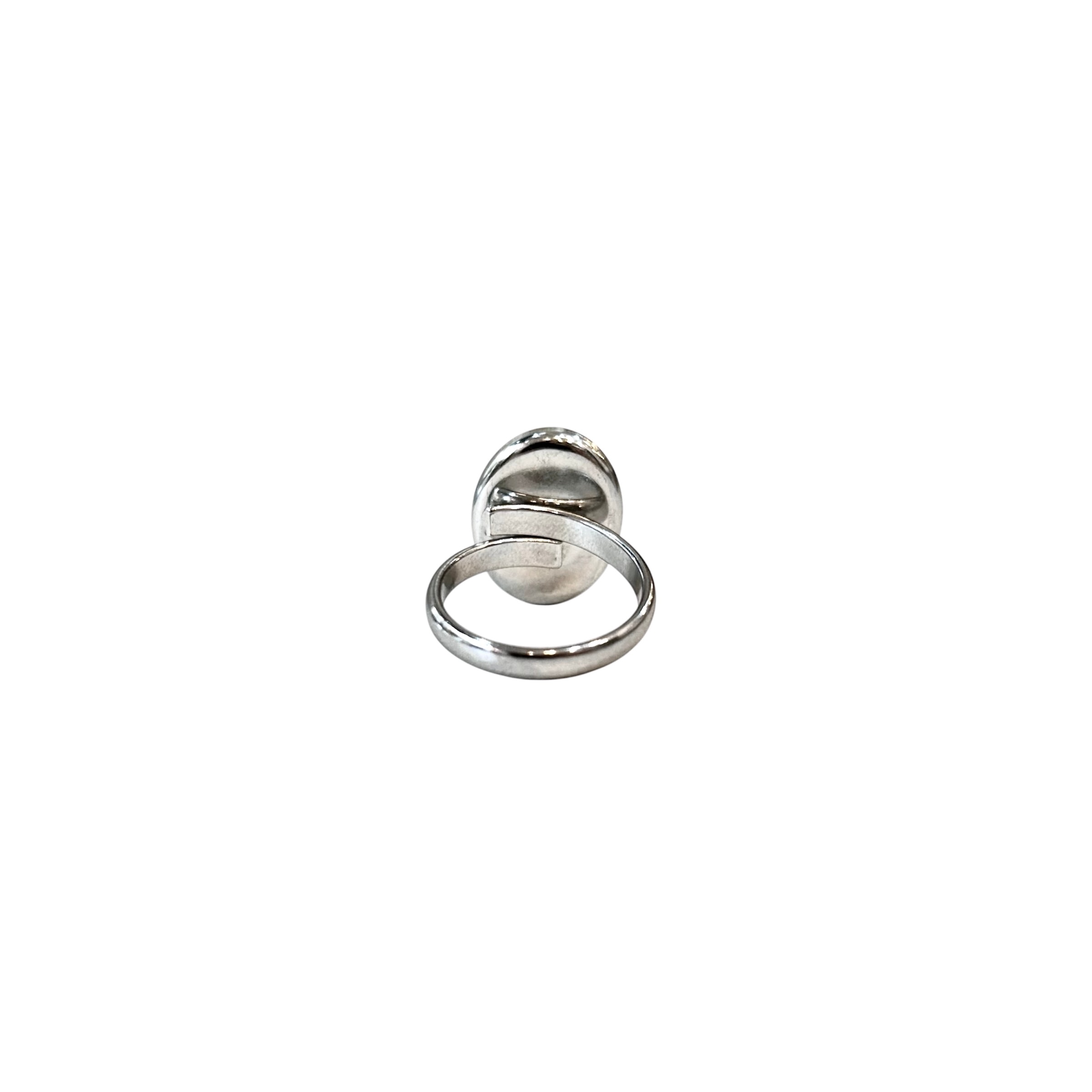 black tweed halo ring