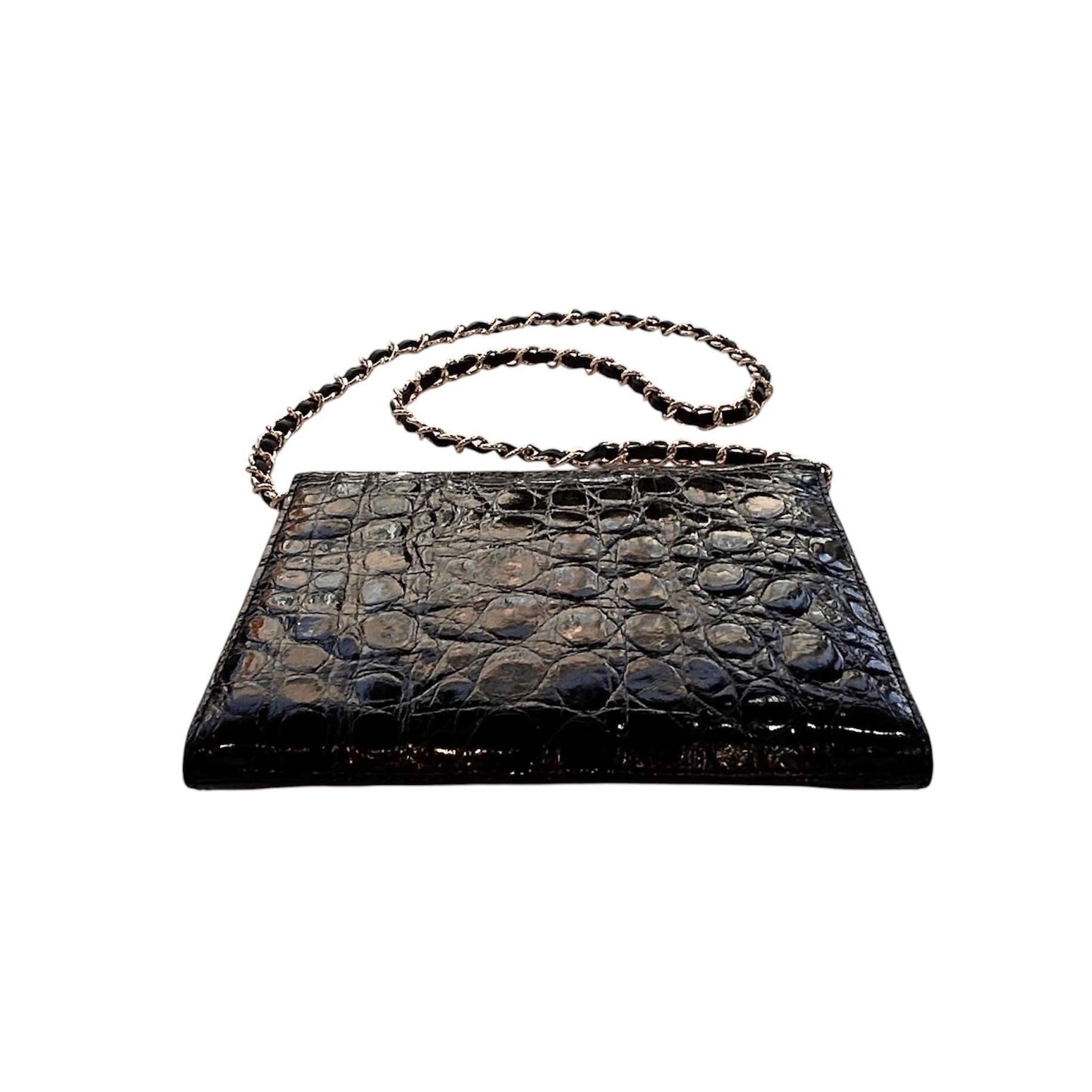 GENUINE vintage crocodile bag X hanger CC objet no.48