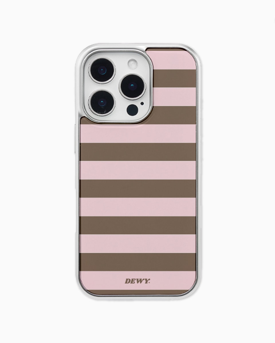 Pink Brown Stripe (플립, 폴드)