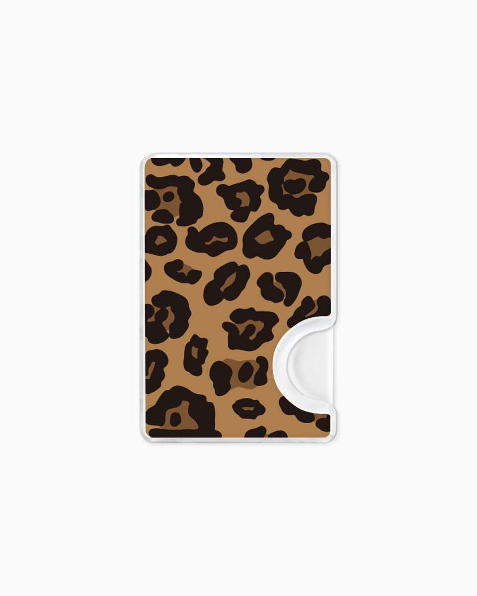 Brown leopard card slot 🐆