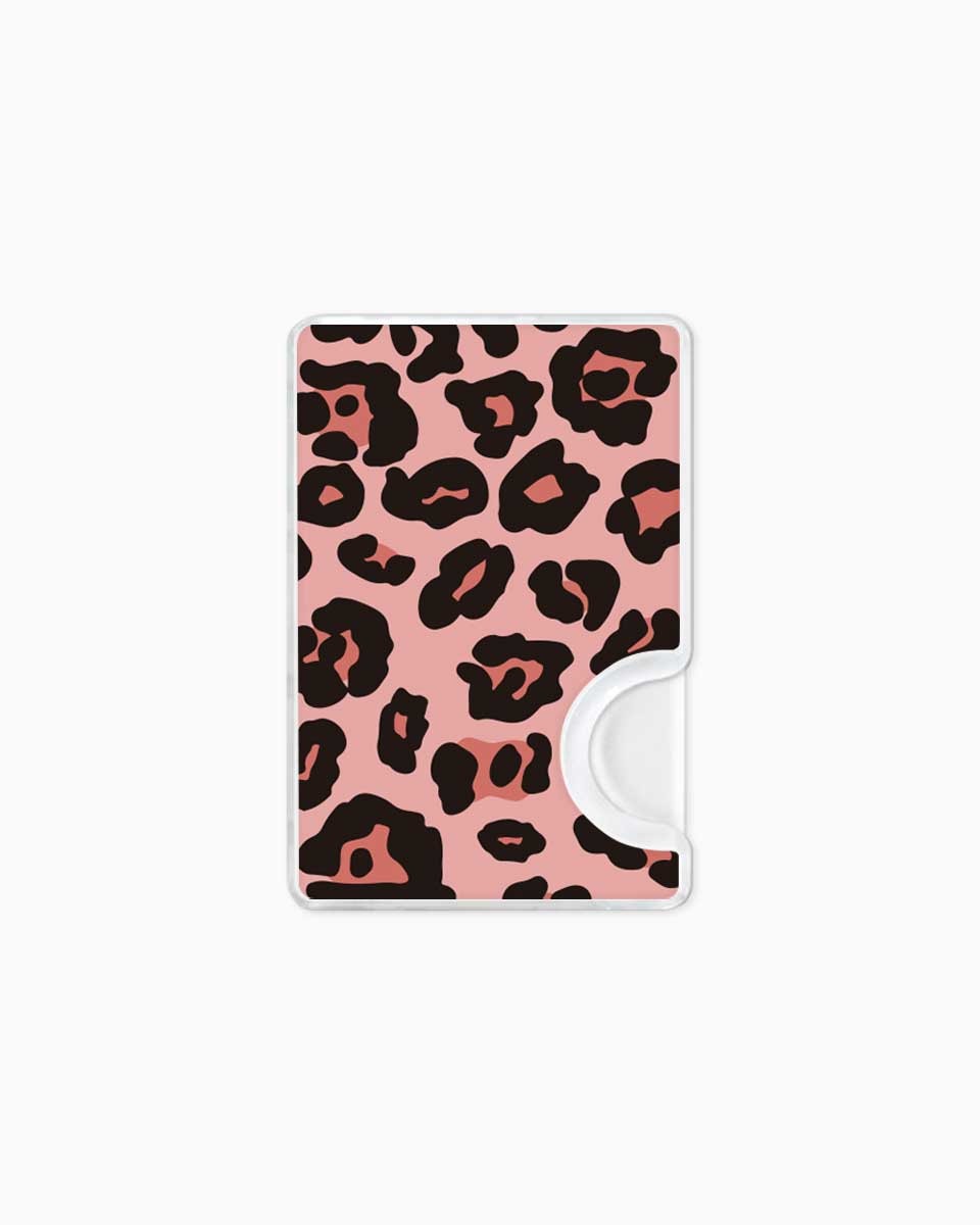 Pink leopard card slot 🐆