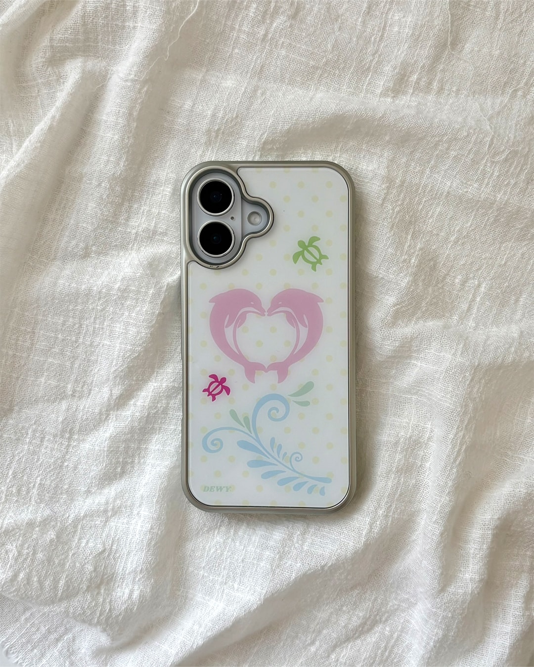 Pink Dolphin Heart 🐬