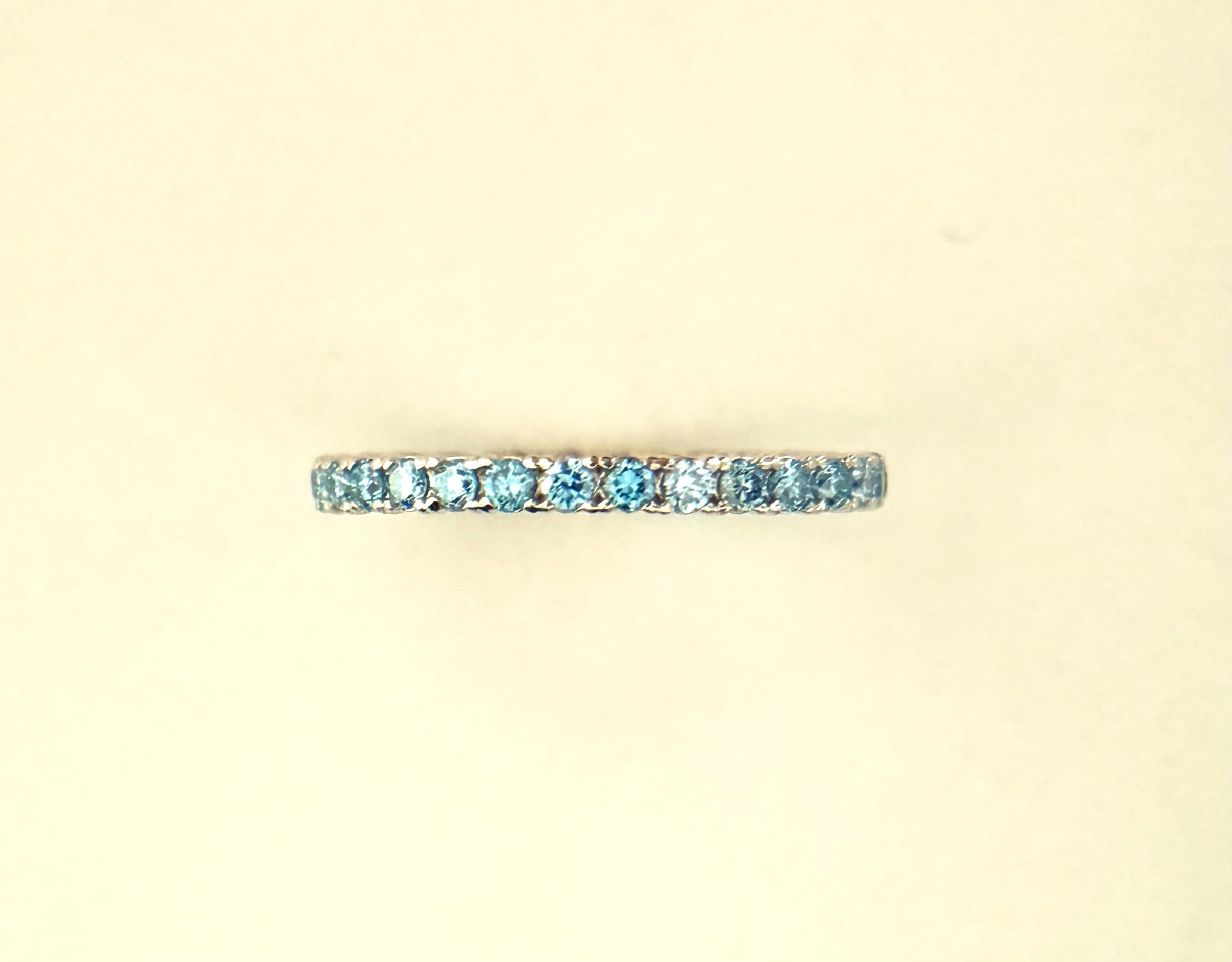 [소량 한정] *블루* 랩다이아몬드 이터너티링 1.9 mm