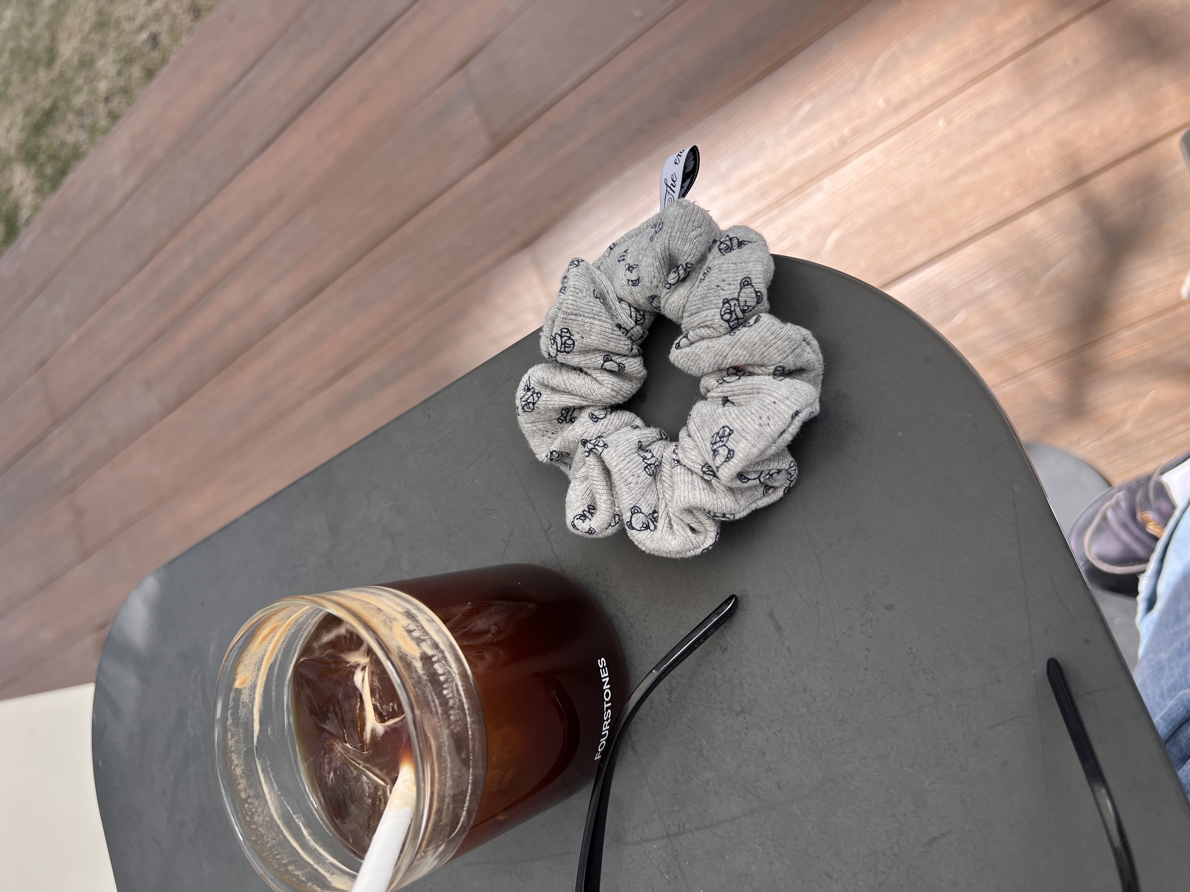Bear cotton scrunchie (2color)