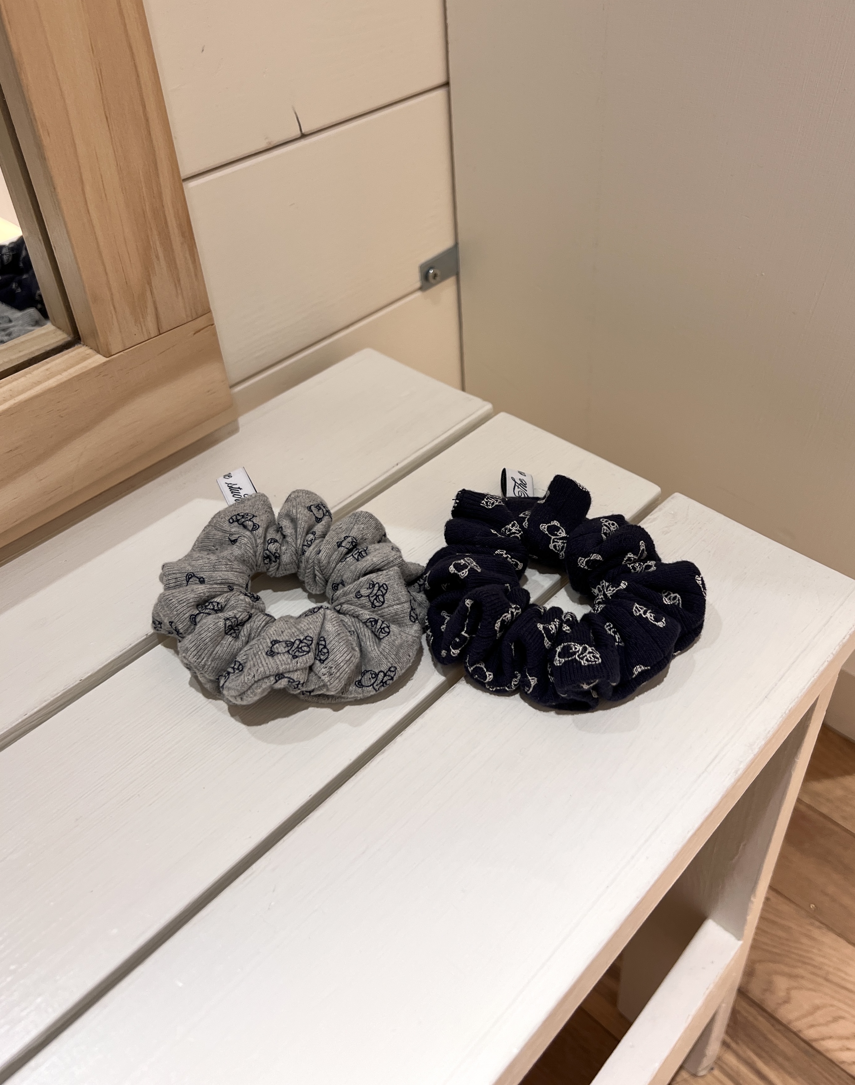 Bear cotton scrunchie (2color)