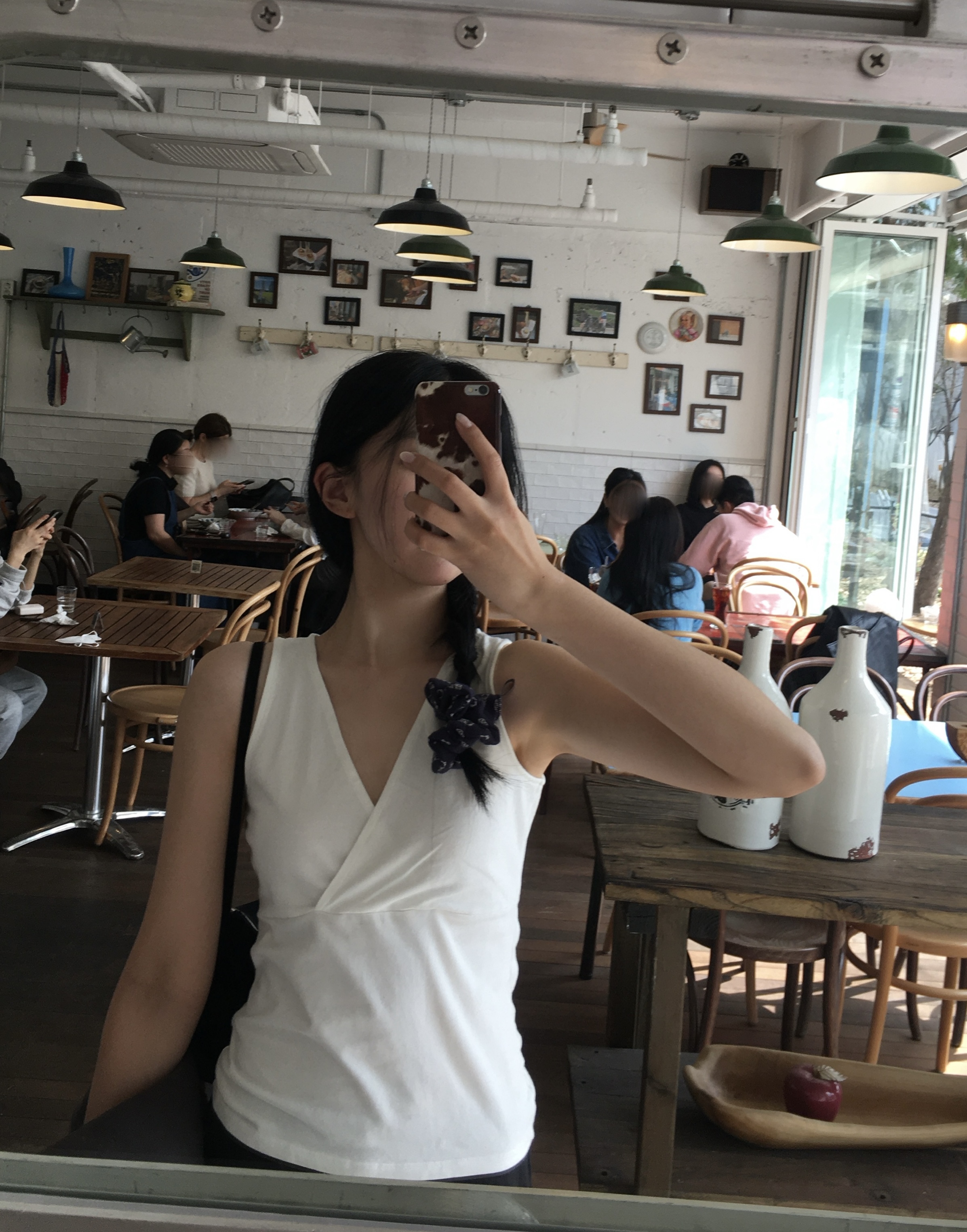Bear cotton scrunchie (2color)
