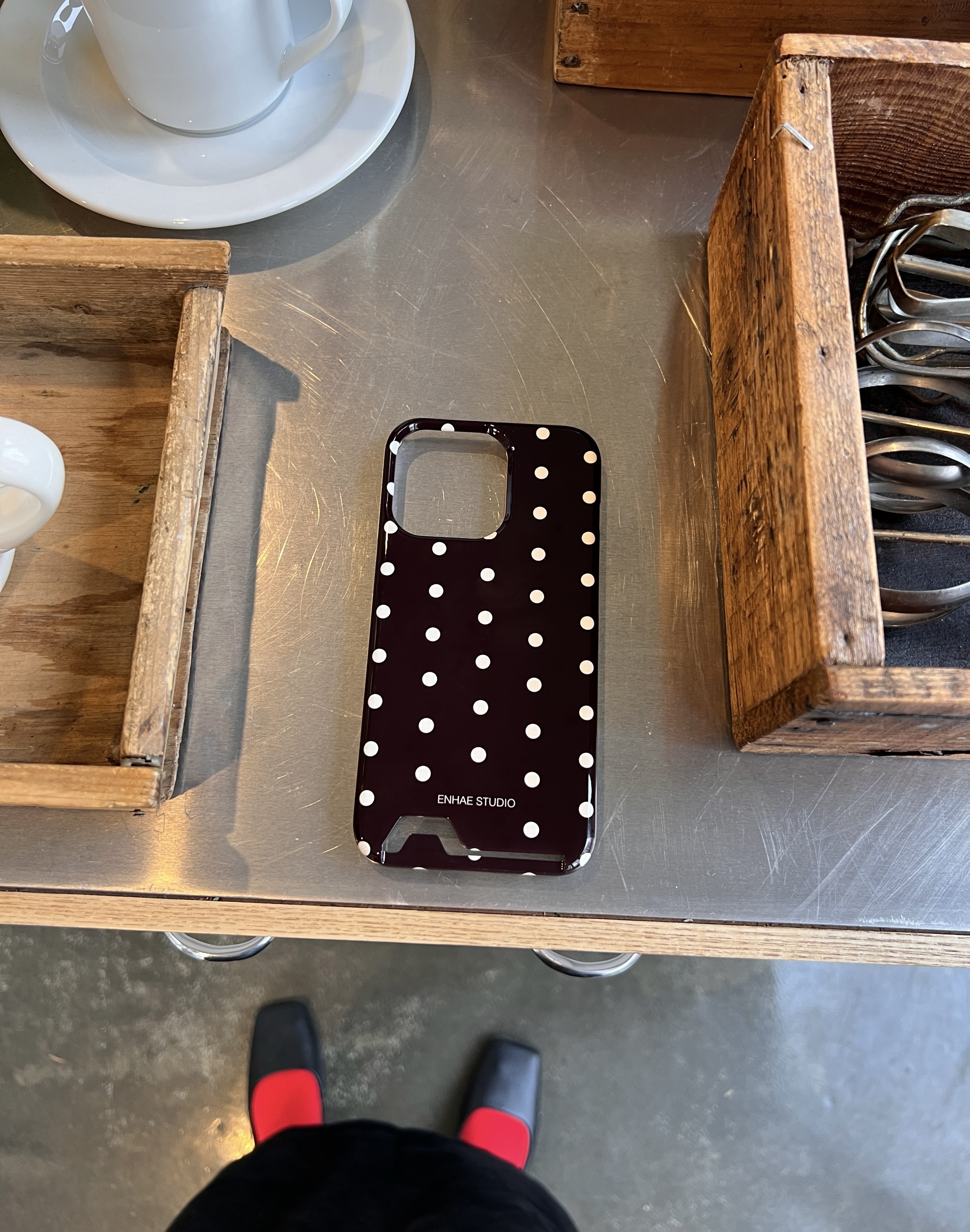 Polka dot case - hard/card hard(주문제작)