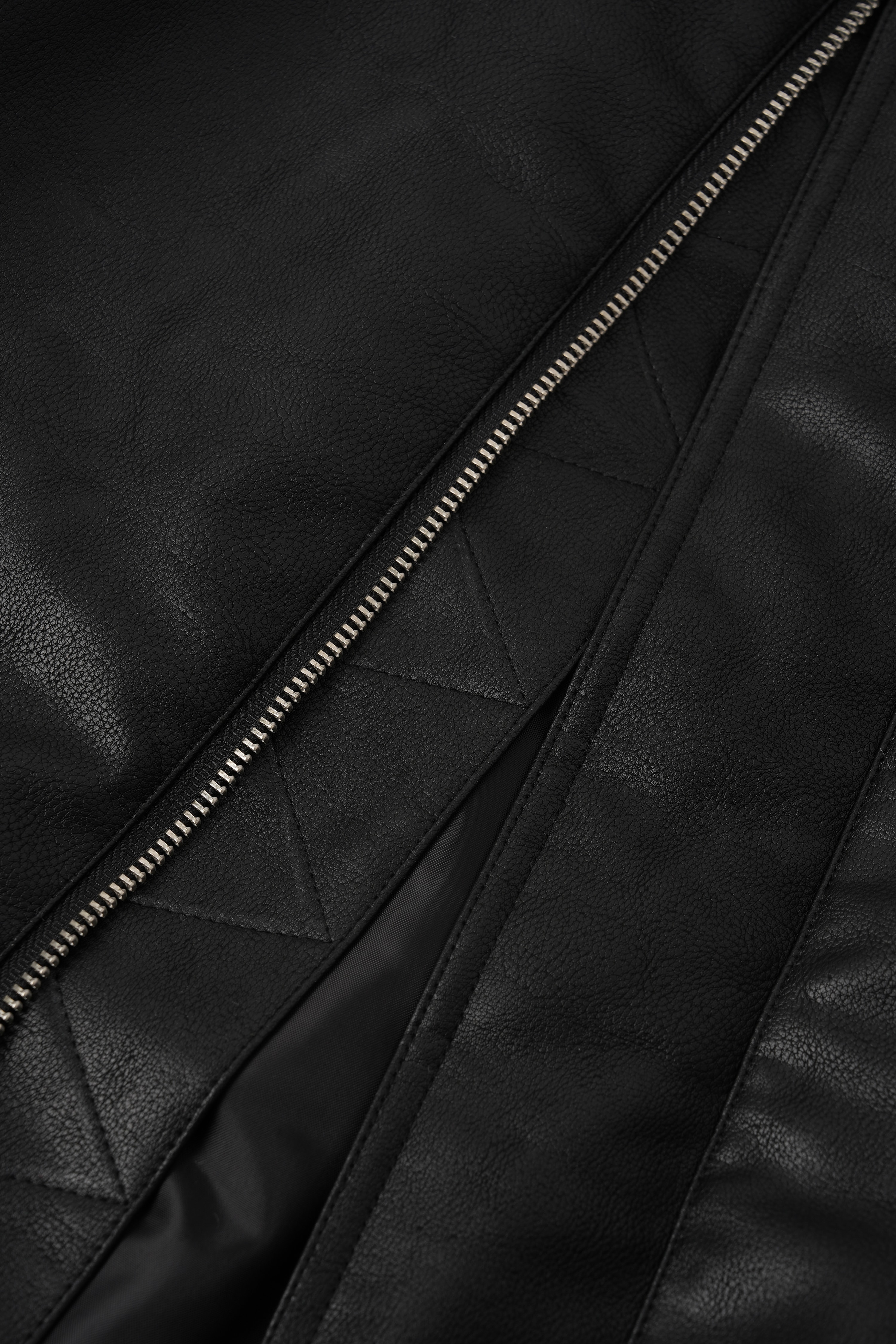 Leather Padded Jacket