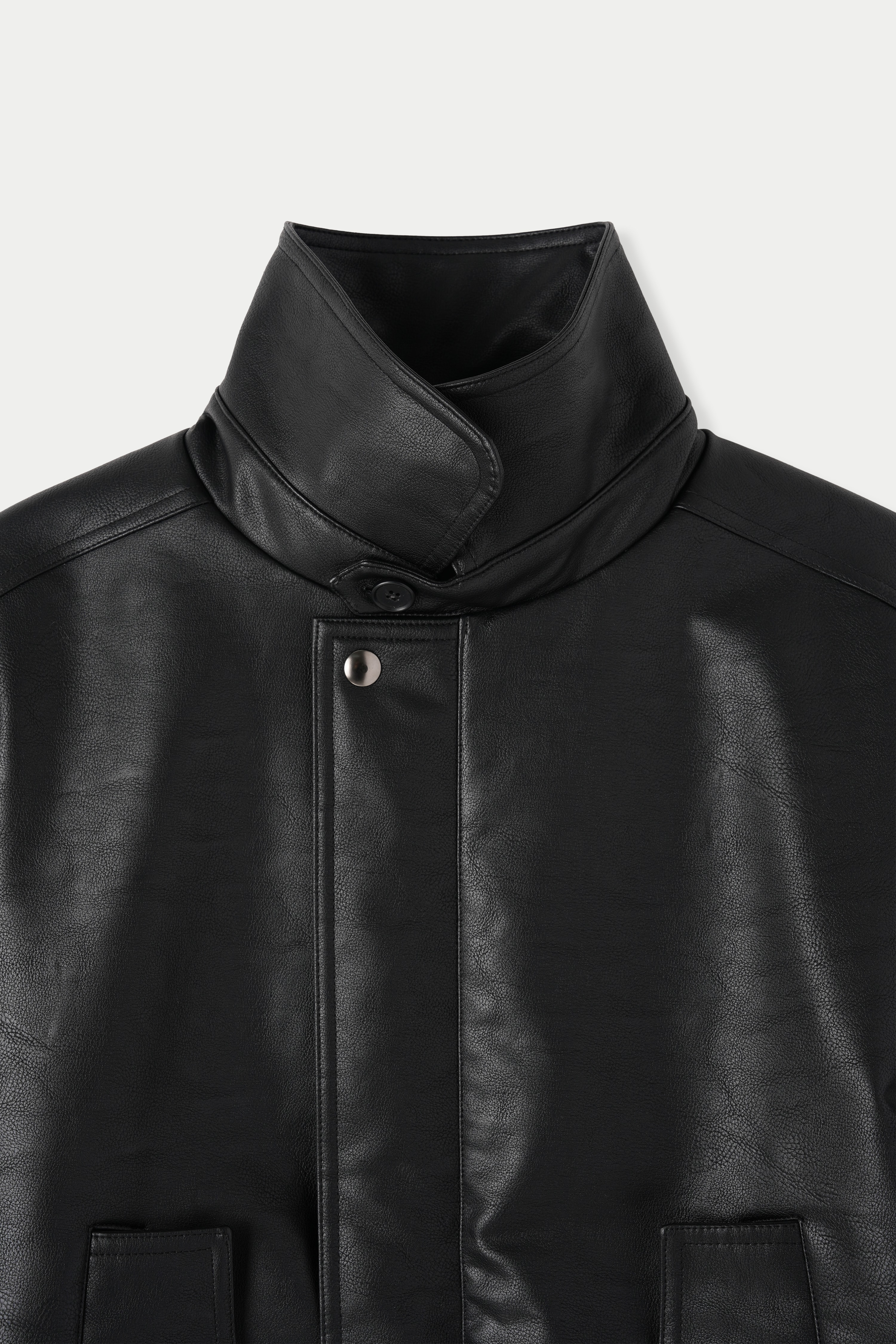 Leather Padded Jacket