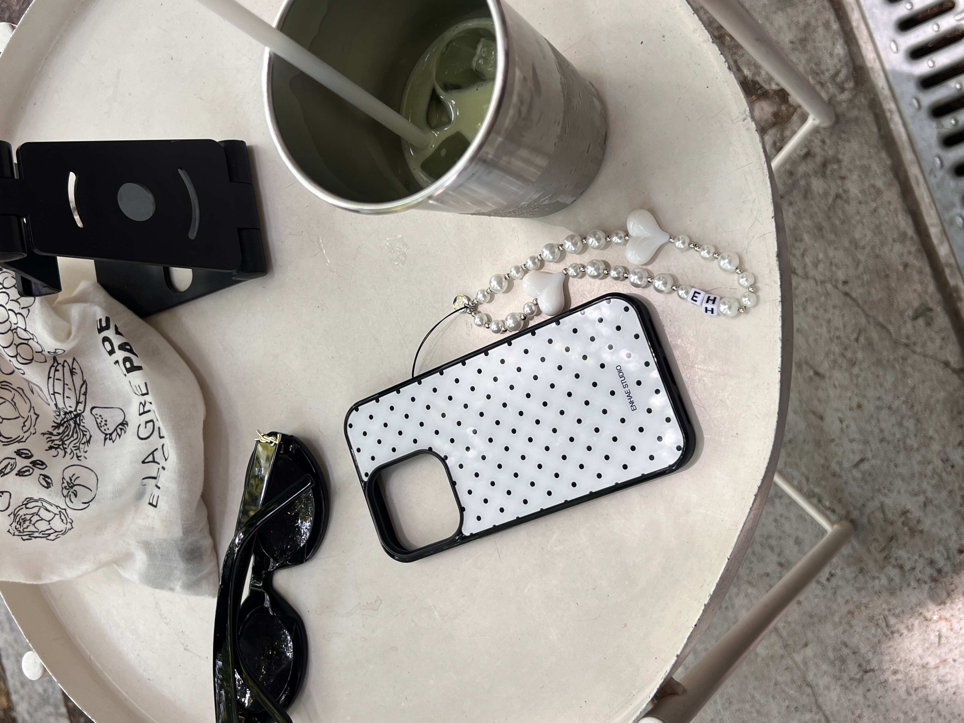 French dot case - hard/card hard/glass bumper (주문제작)