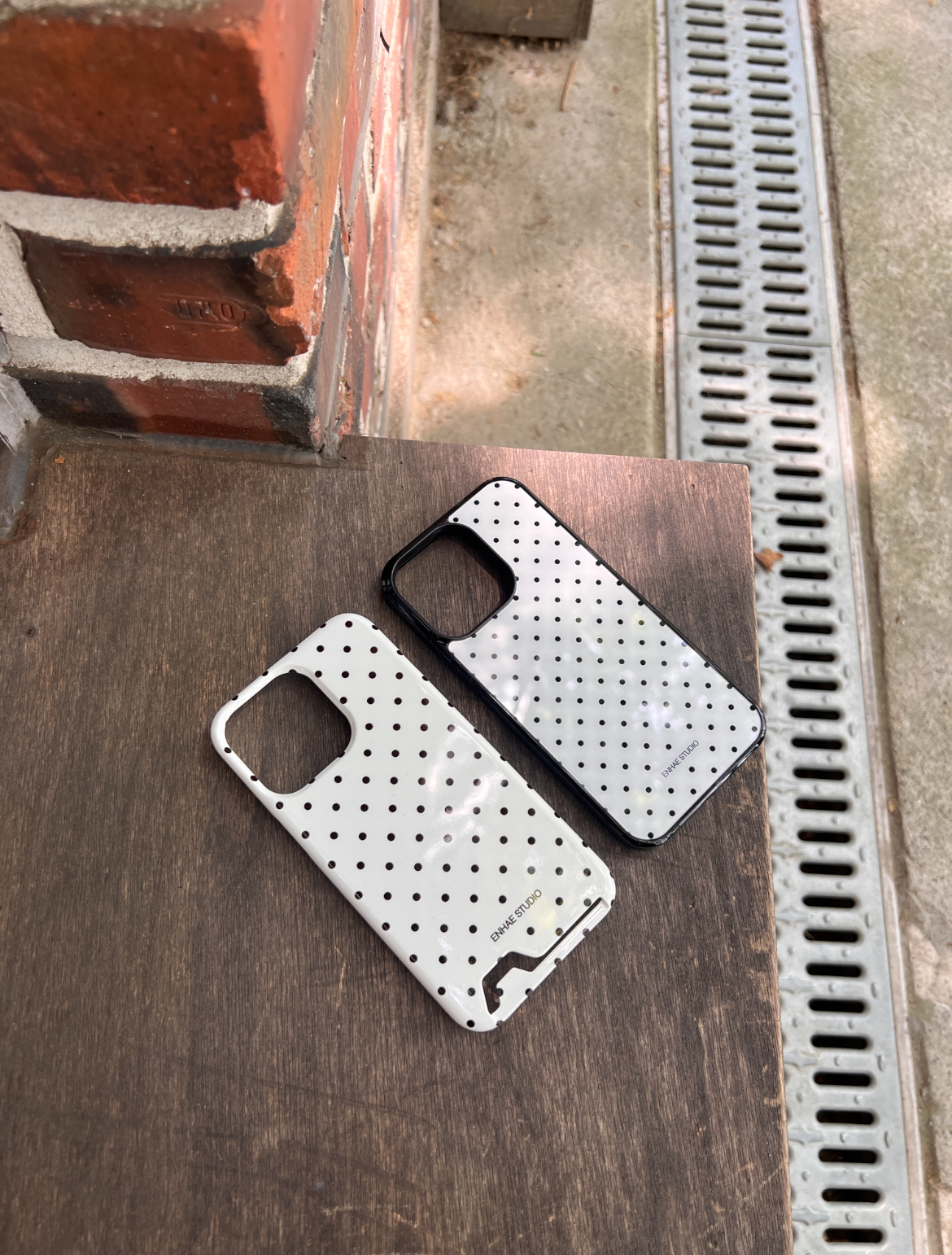 French dot case - hard/card hard/glass bumper (주문제작)