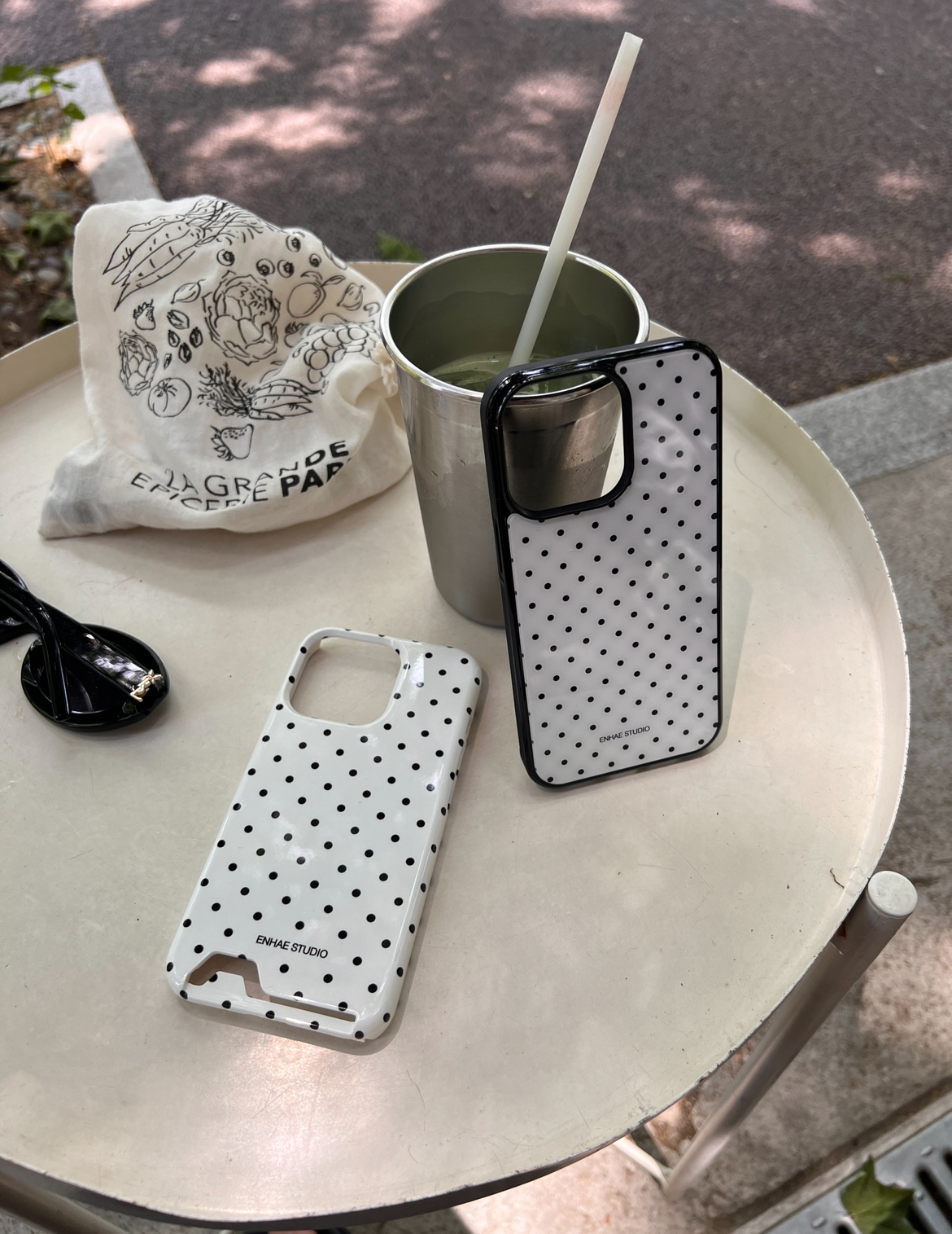 French dot case - hard/card hard/glass bumper (주문제작)