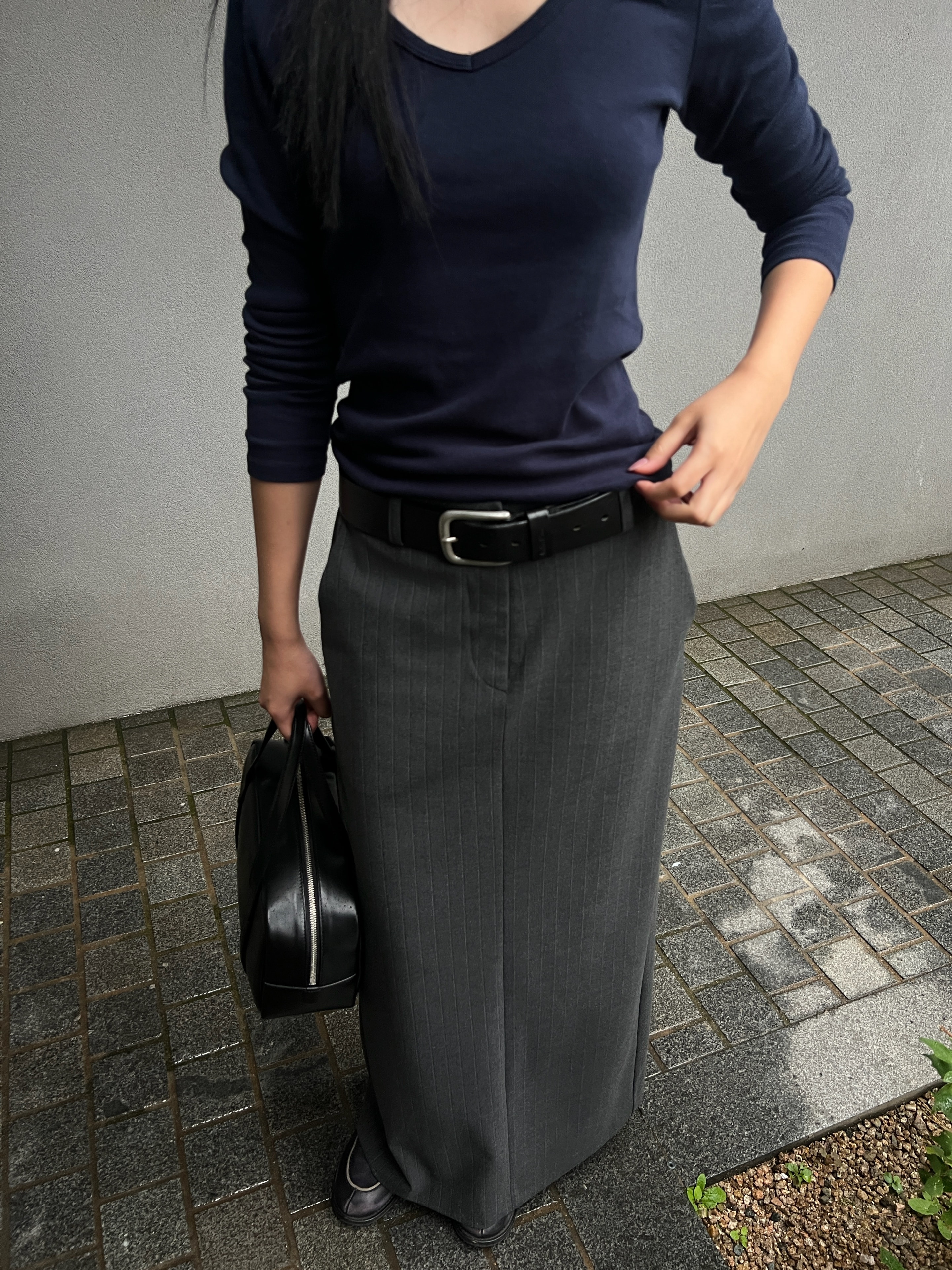 [3rd re-stock] Carolyn Stripe Skirt (f/w ver.)