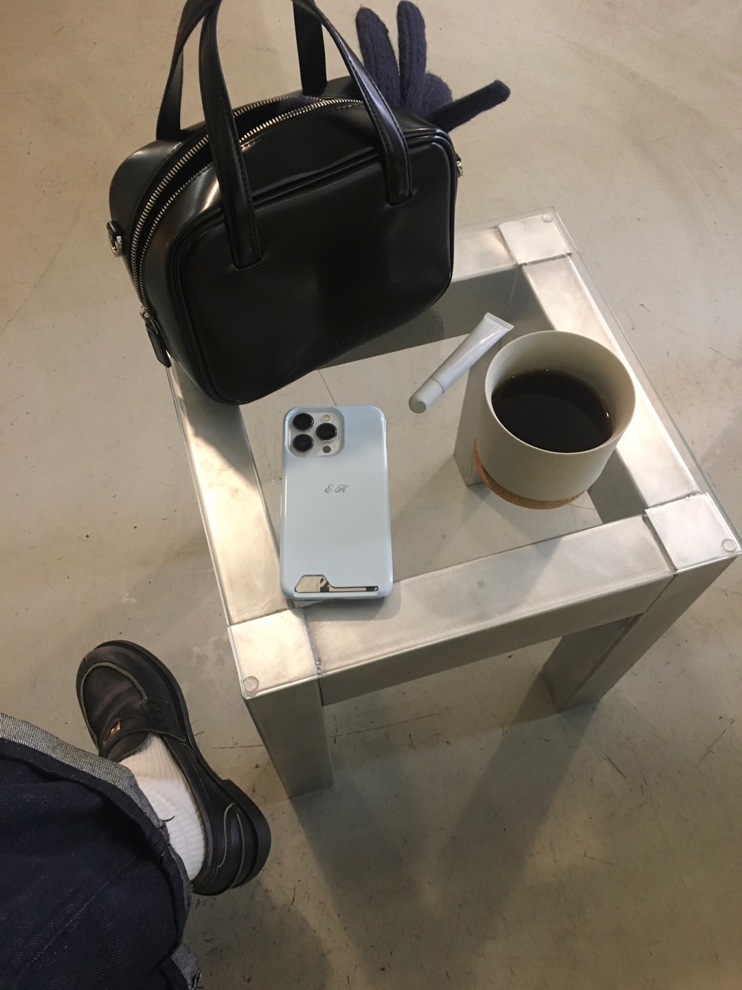 icy blue initial custom case - hard/card hard(주문제작)