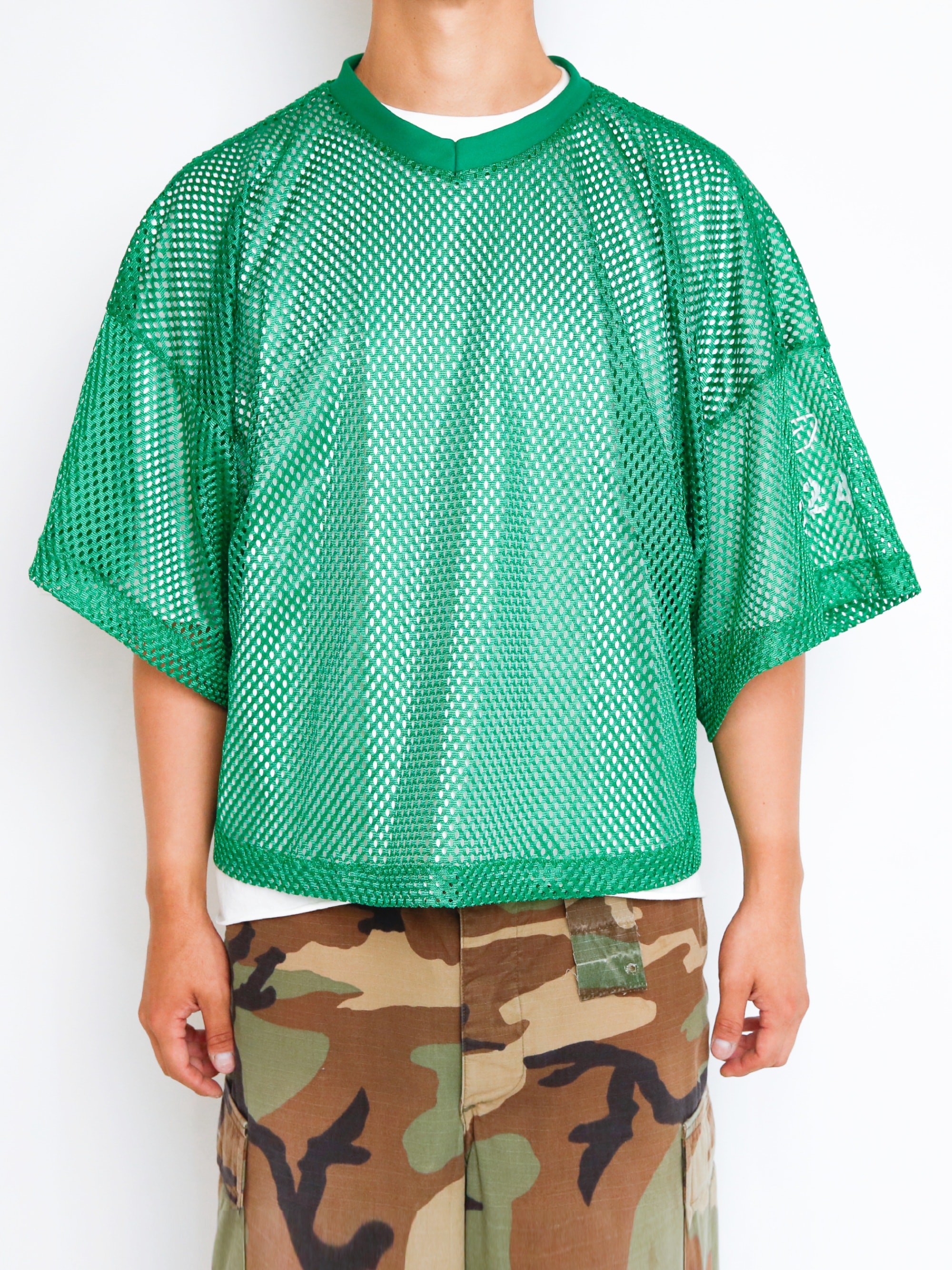 Cropped Mesh Jersey