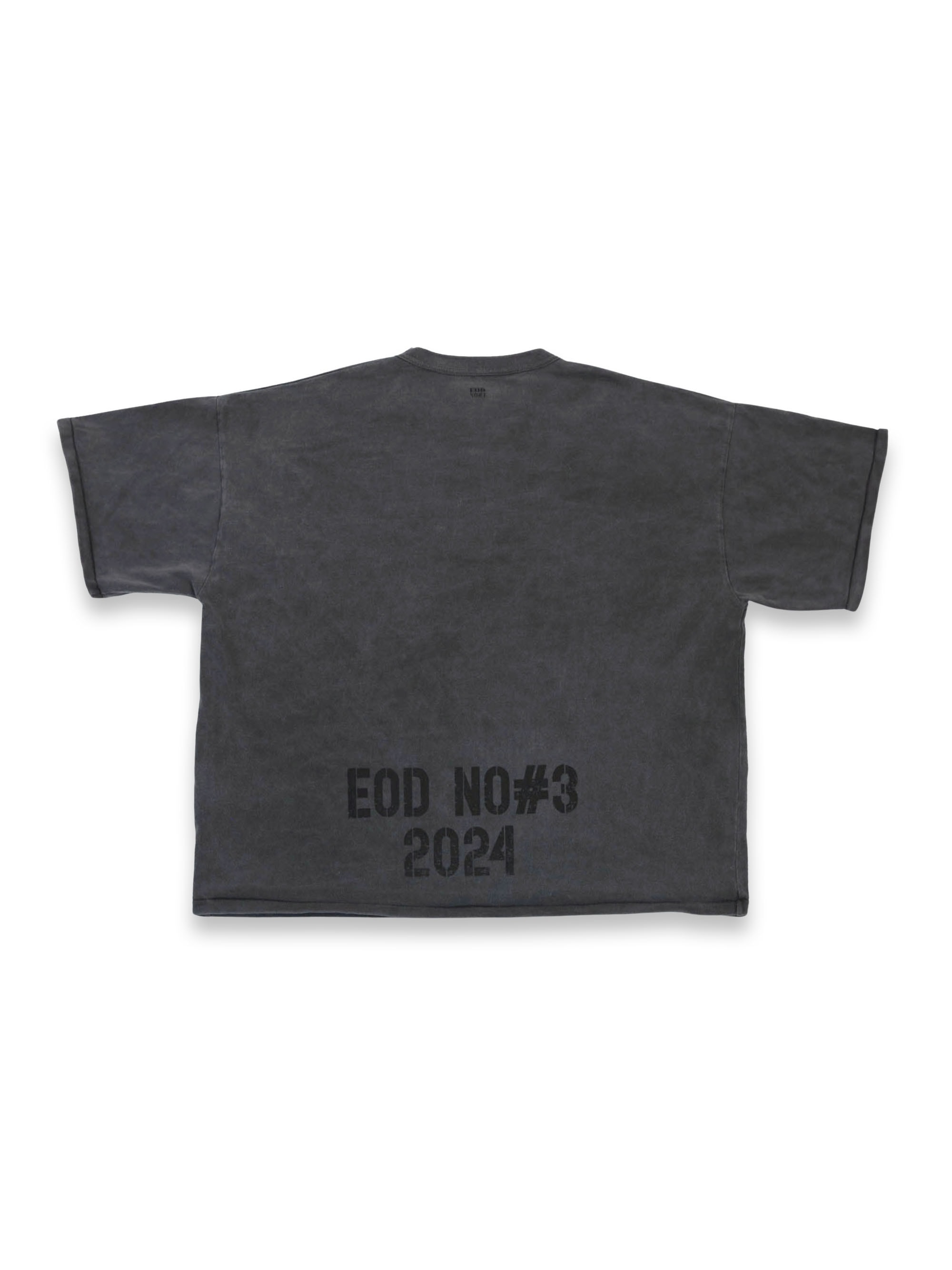 Oversized Heavy rib Tee (Vintage Black)