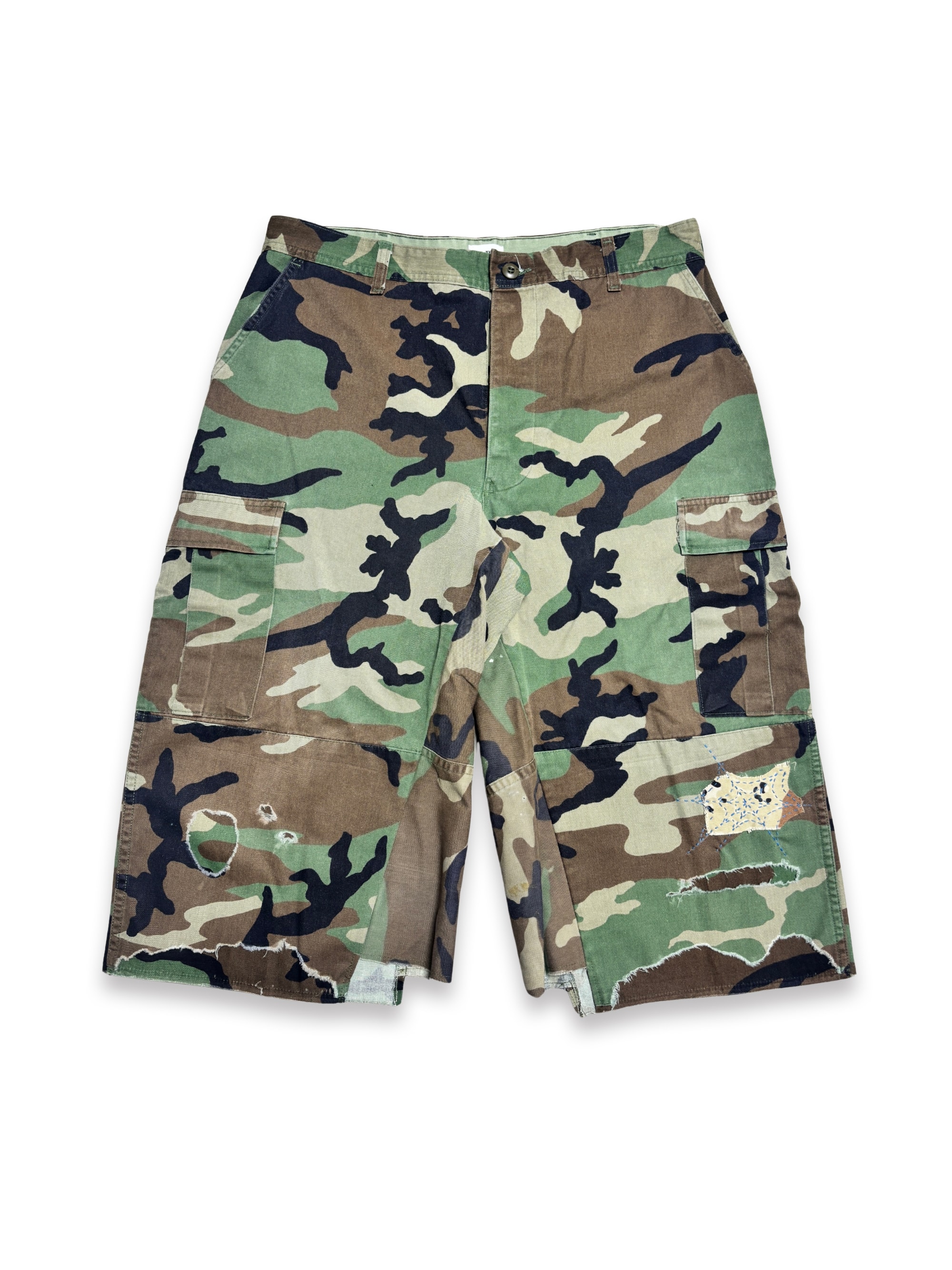 BDU Distressed Boro Sashiko Bermuda (L) _ 003