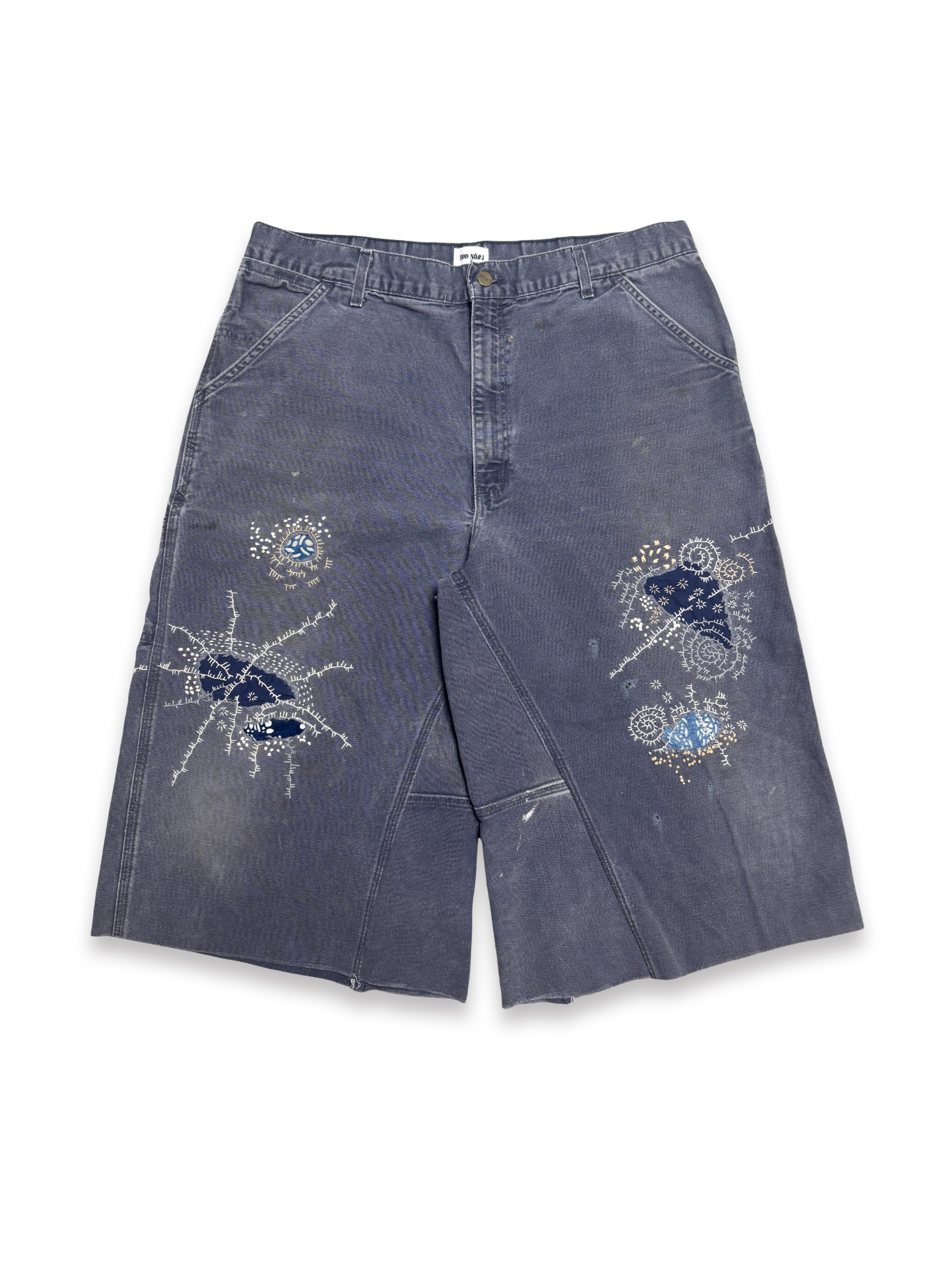Vtg Carhartt Boro Sashiko Distressed Shorts . 027 (40")