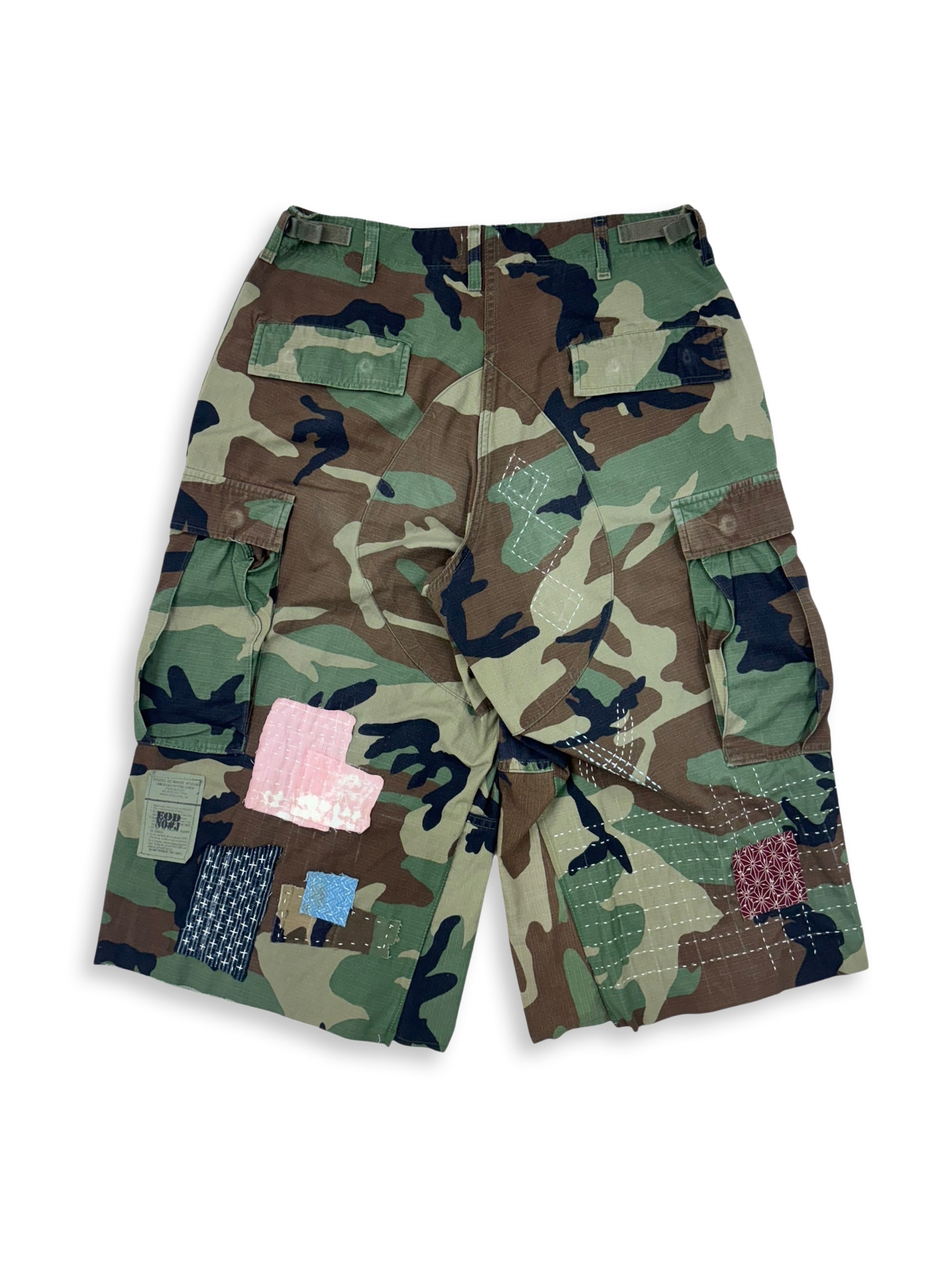 BDU Distressed Boro Sashiko Bermuda _ 002