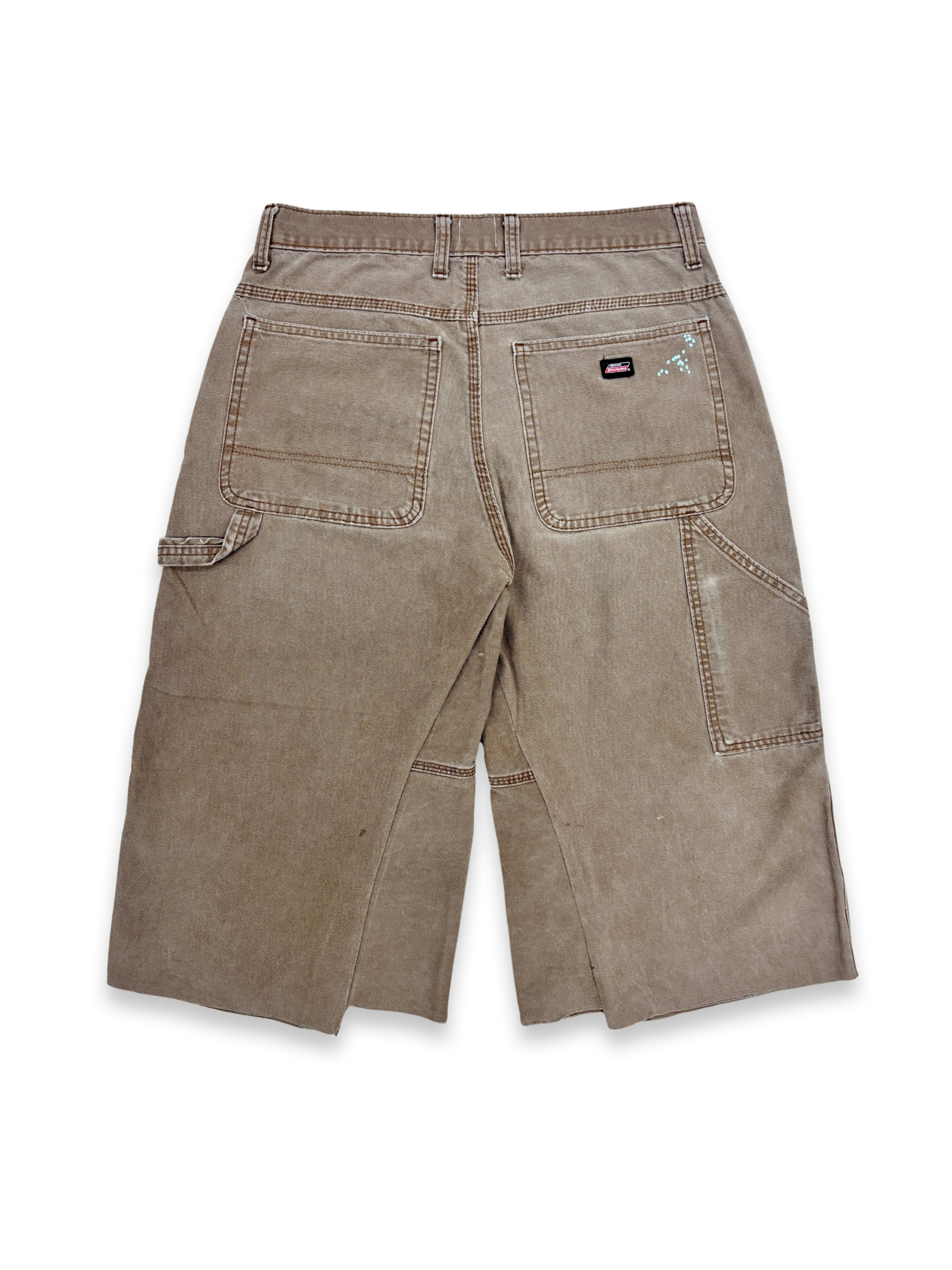 Vtg Dickies Sashiko Distressed Shorts . 003