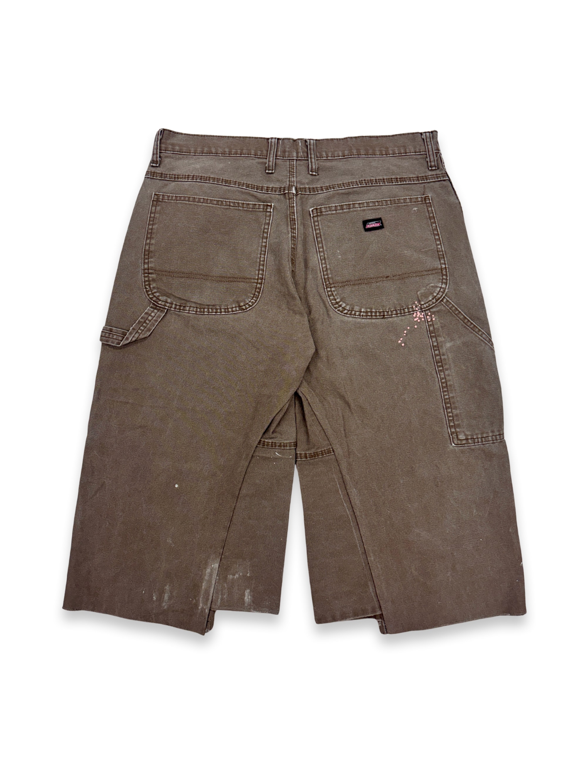 Vtg Dickies Sashiko Distressed Shorts . 005