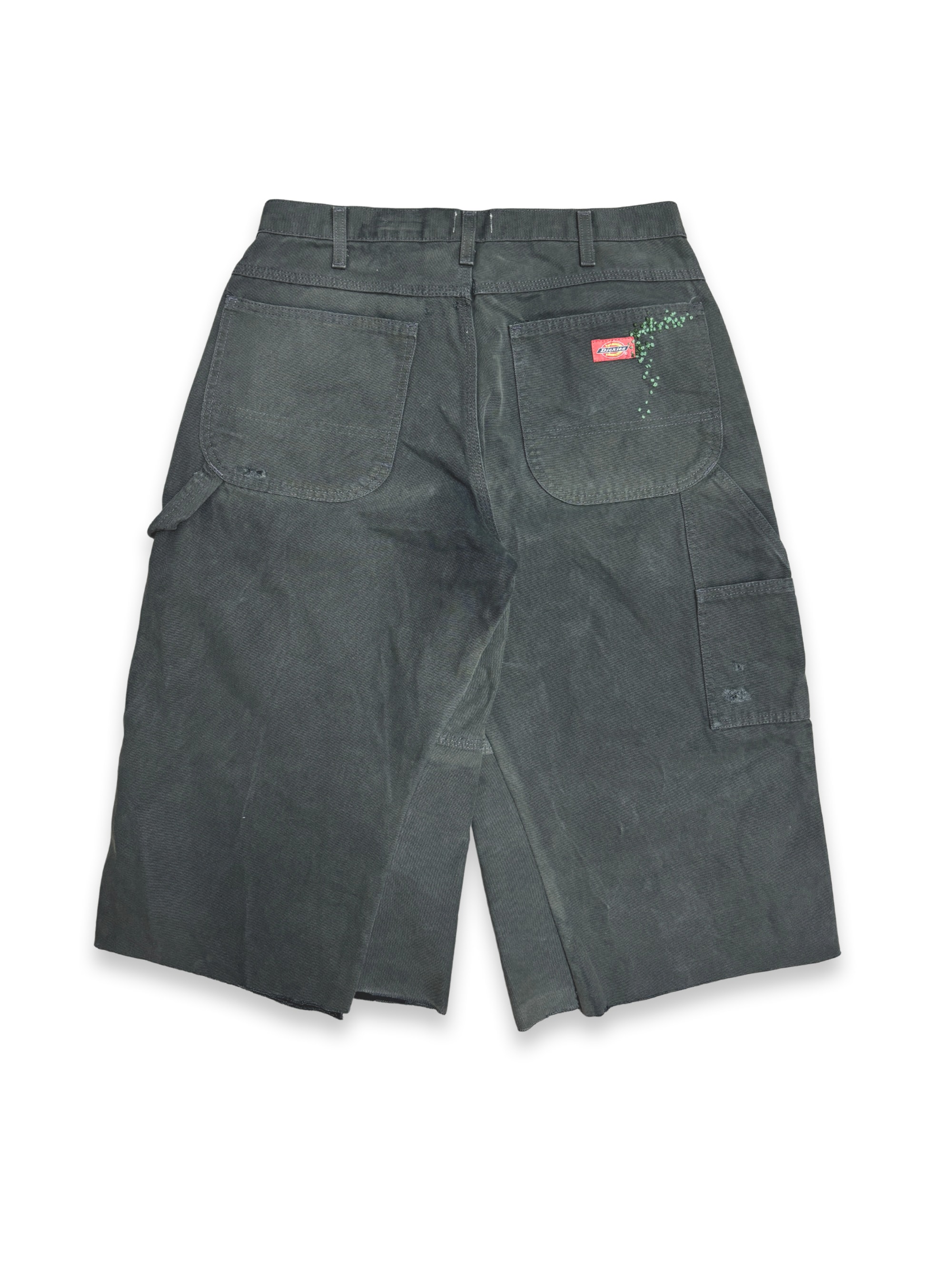 Vtg Dickies Sashiko Distressed Shorts . 008