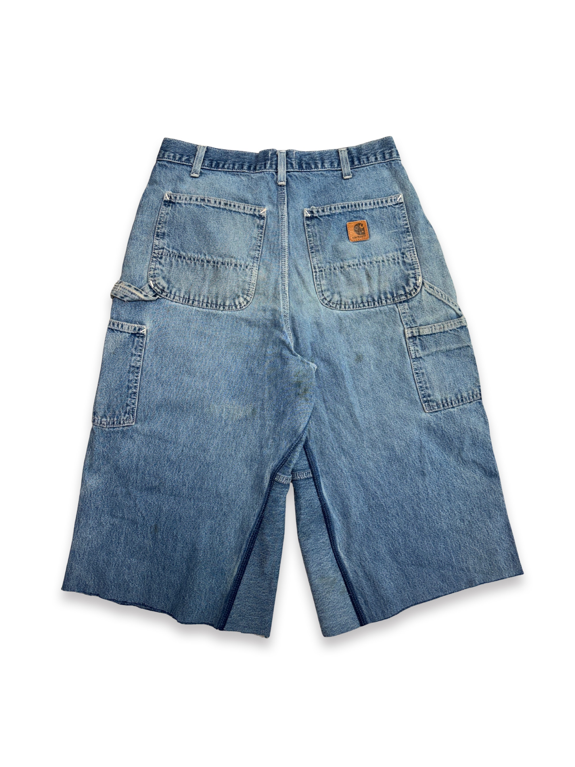 Vtg Carhartt Boro Sashiko Distressed Shorts . 015