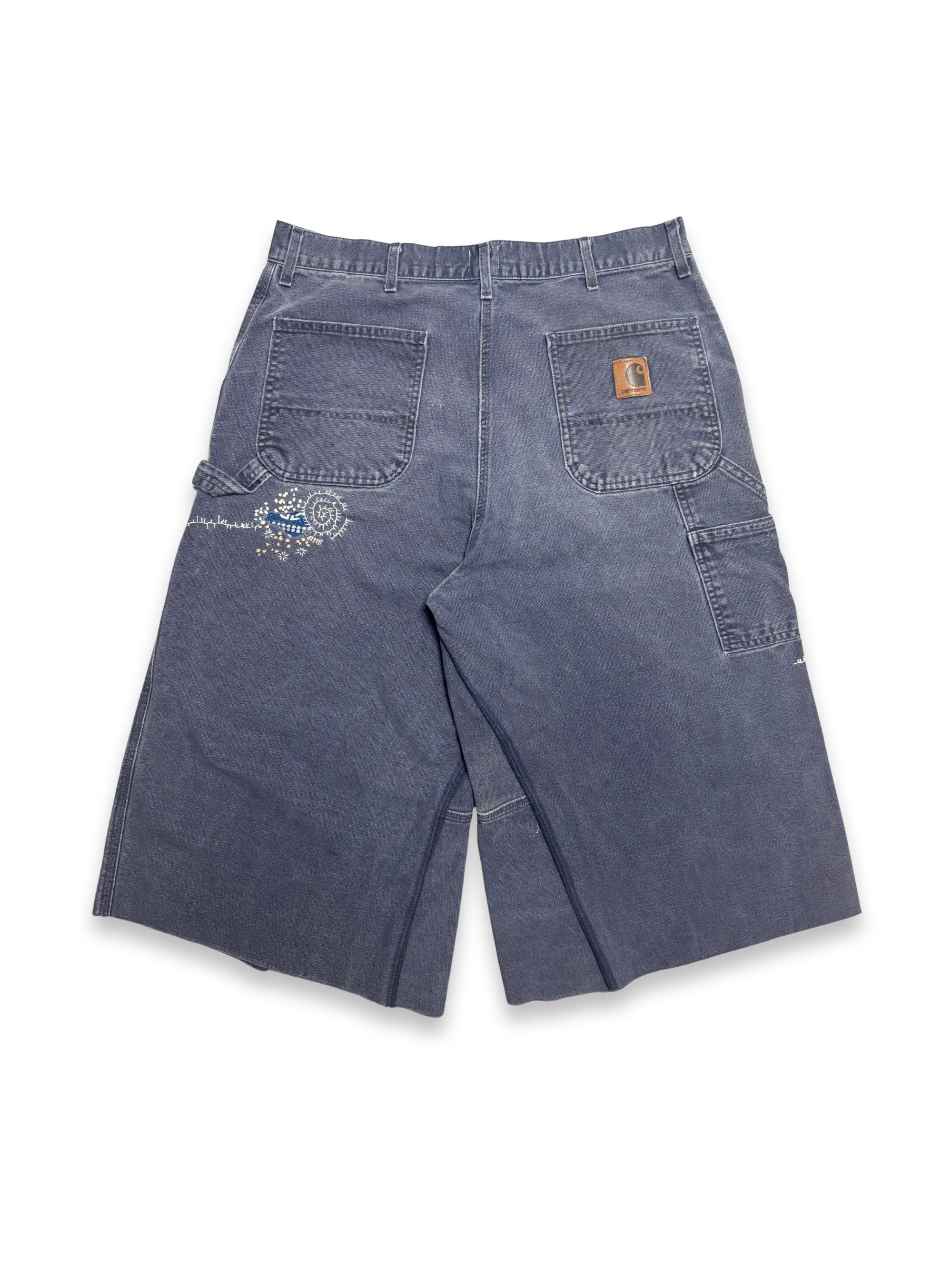 Vtg Carhartt Boro Sashiko Distressed Shorts . 027 (40")