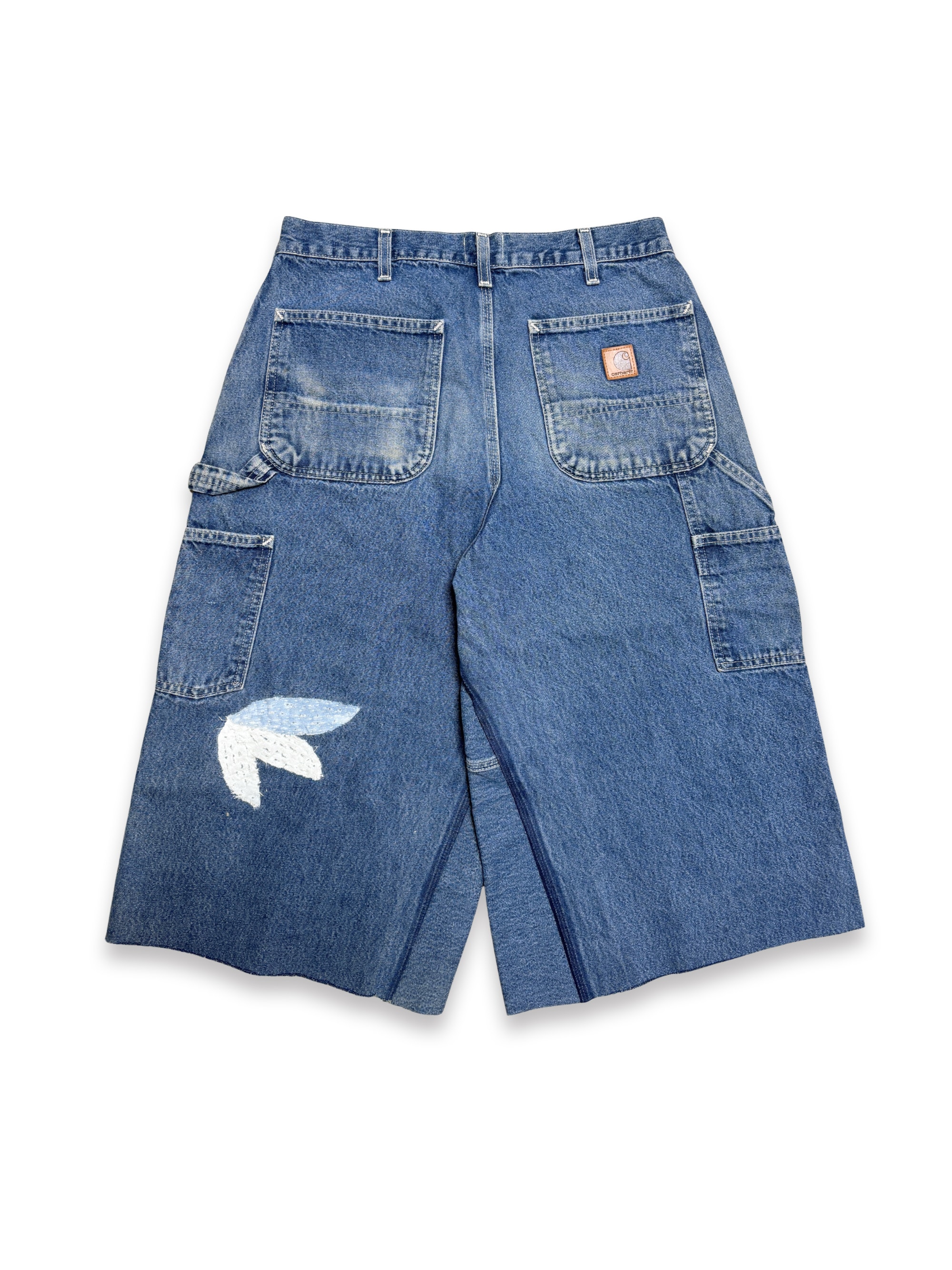 Vtg Carhartt Boro Sashiko Distressed Shorts . 033 (33")