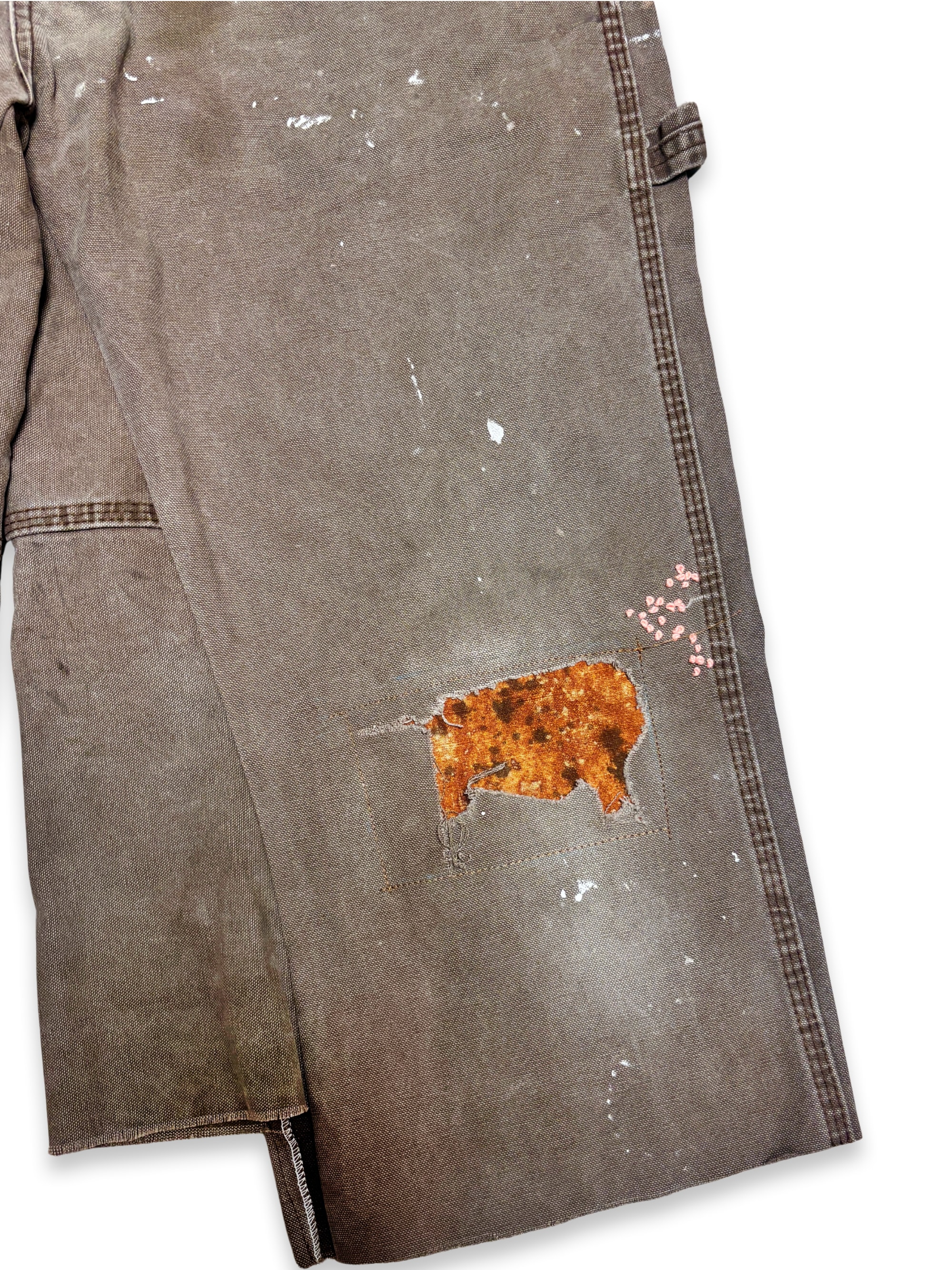 Vtg Dickies Sashiko Distressed Shorts . 006