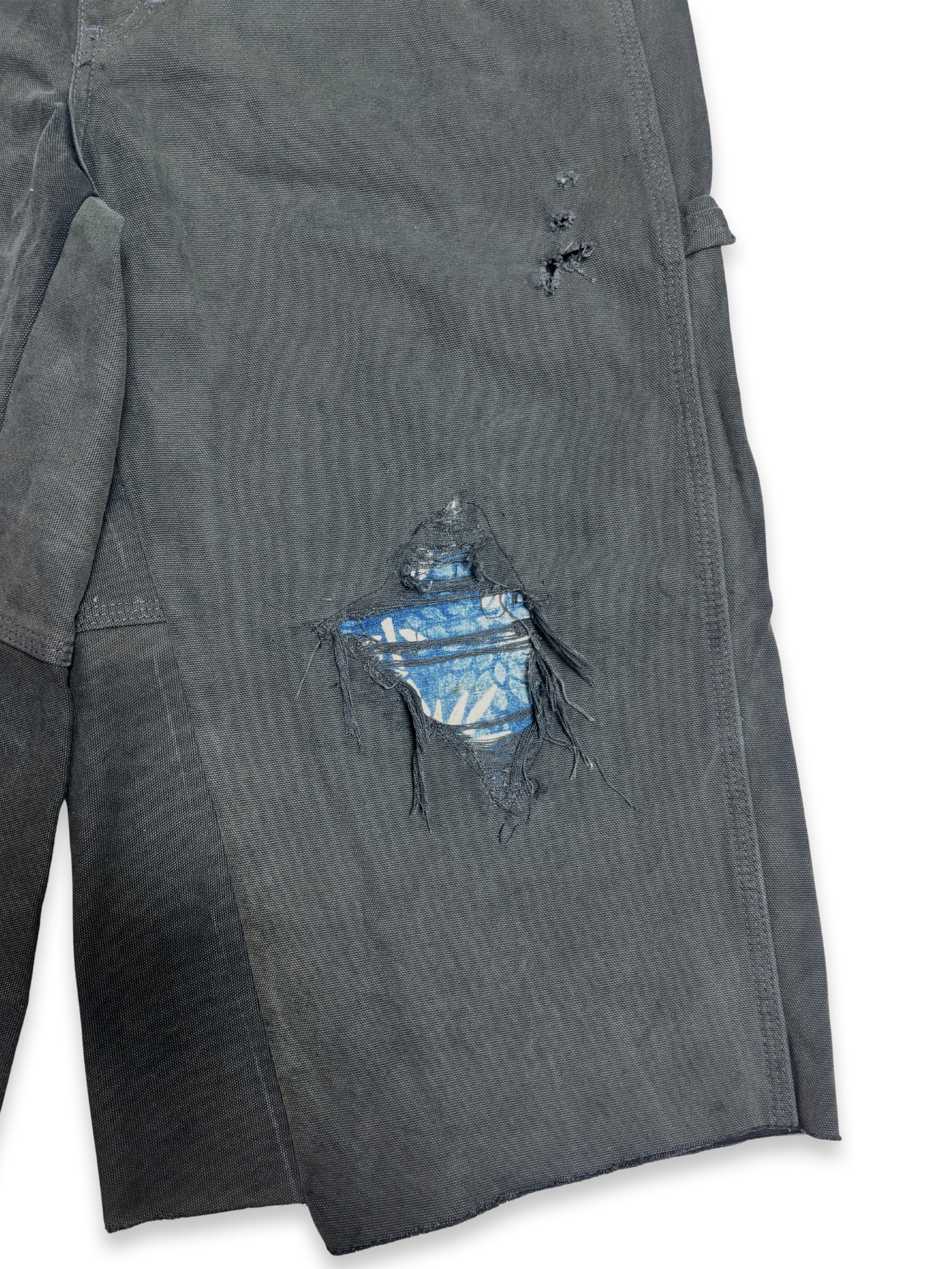 Vtg Dickies Sashiko Distressed Shorts . 008