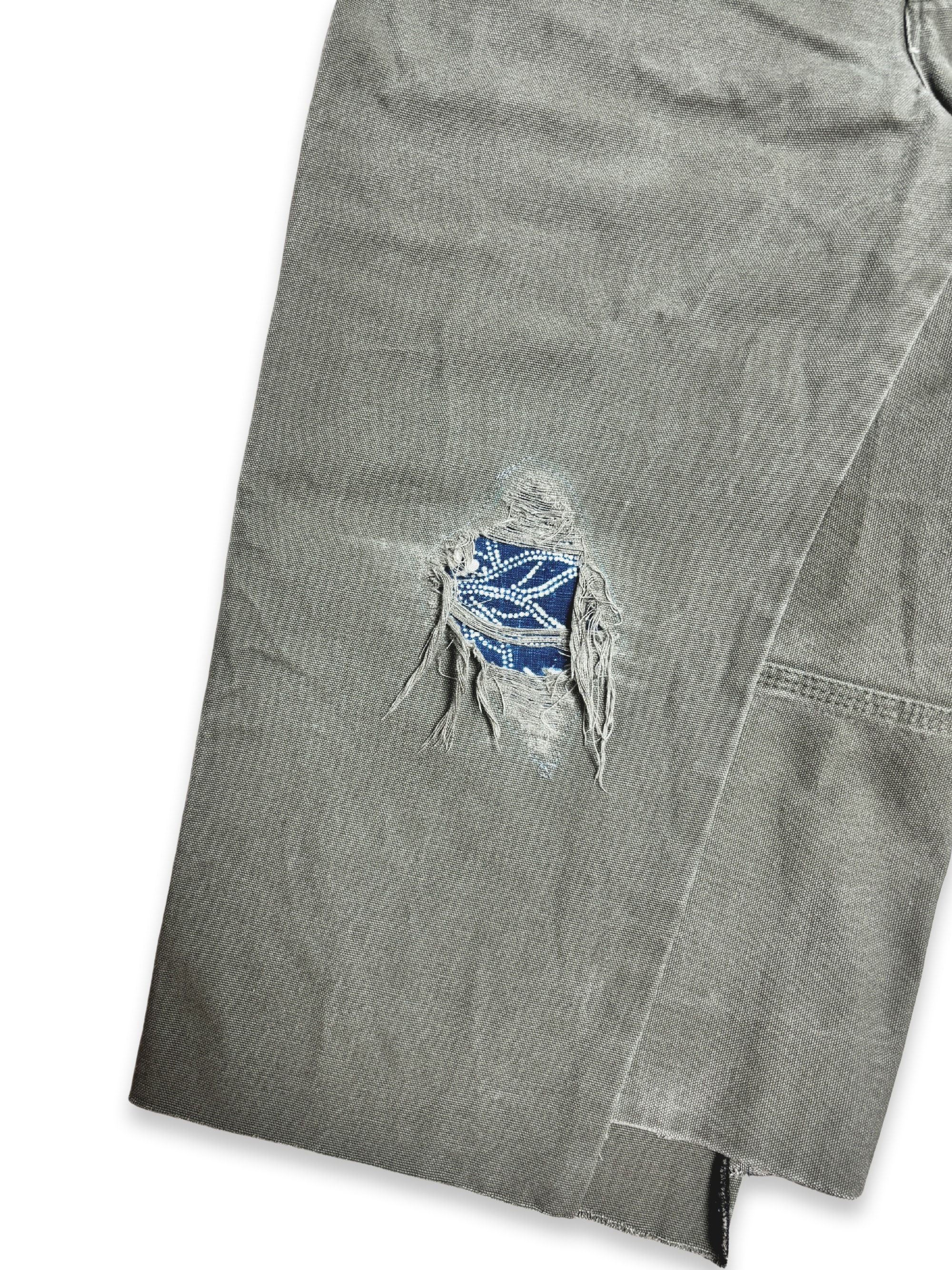 Vtg Dickies Sashiko Distressed Shorts . 009