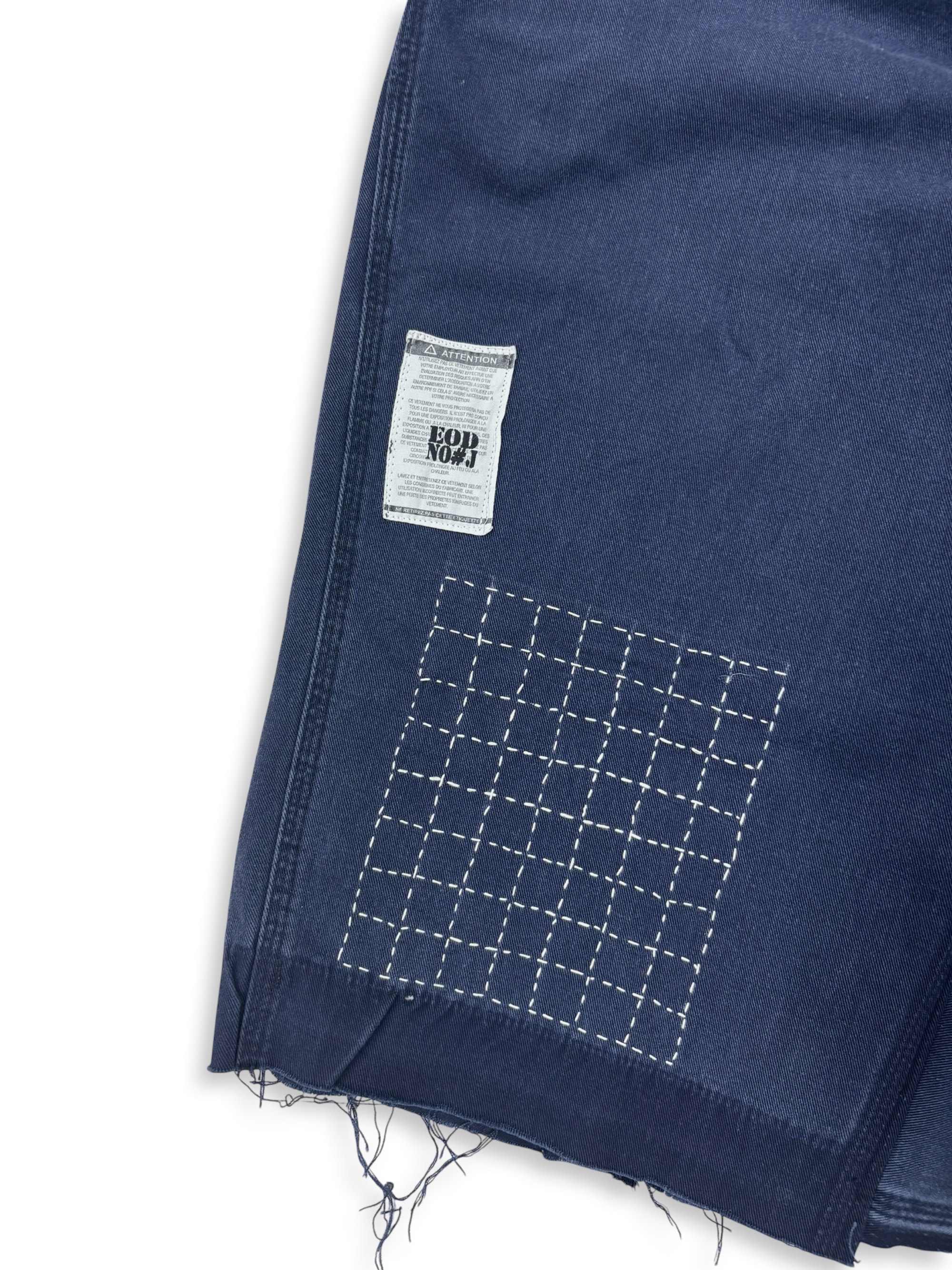 Vtg Carhartt FR Boro Sashiko Distressed Shorts . 002