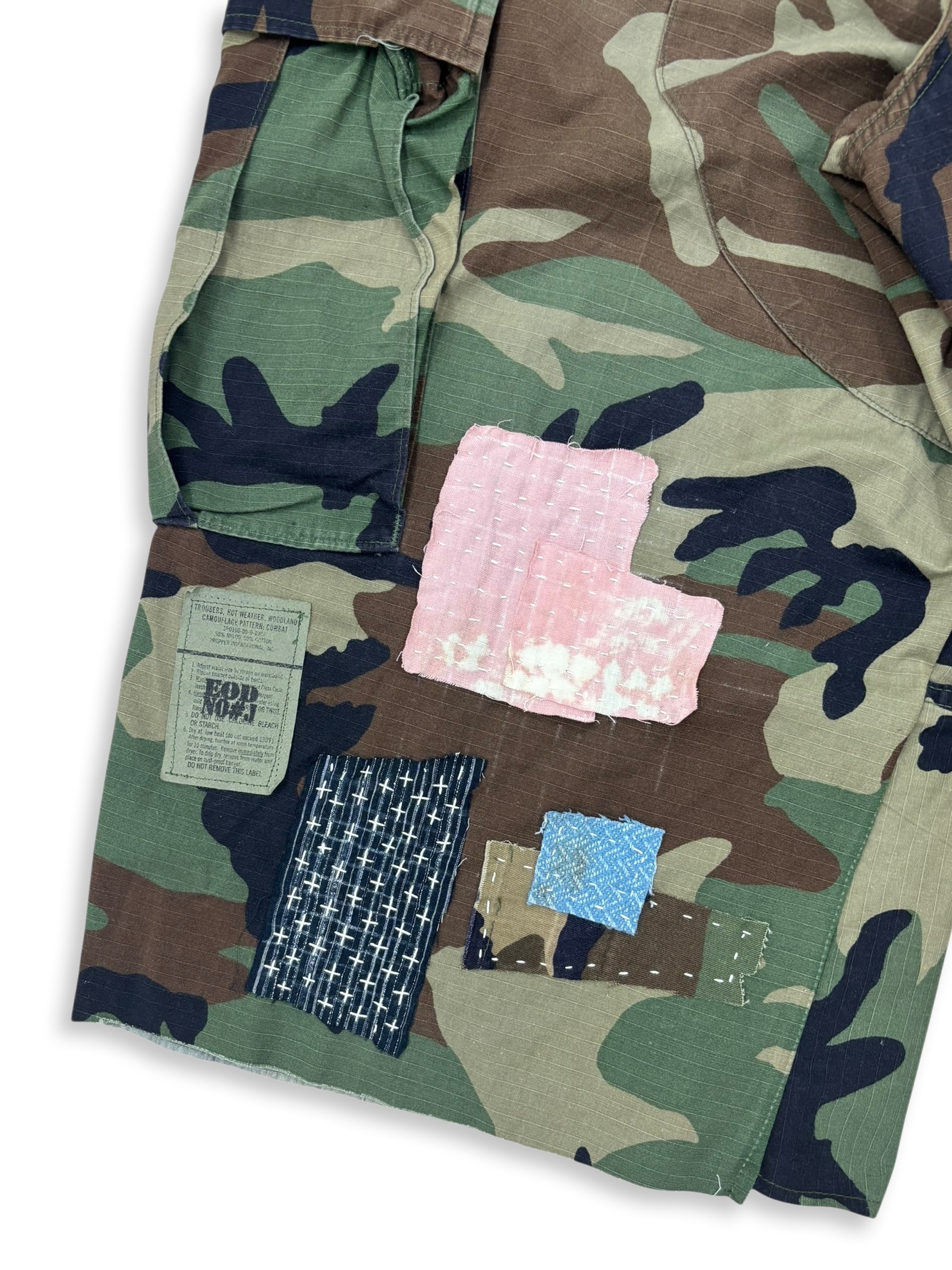 BDU Distressed Boro Sashiko Bermuda _ 002