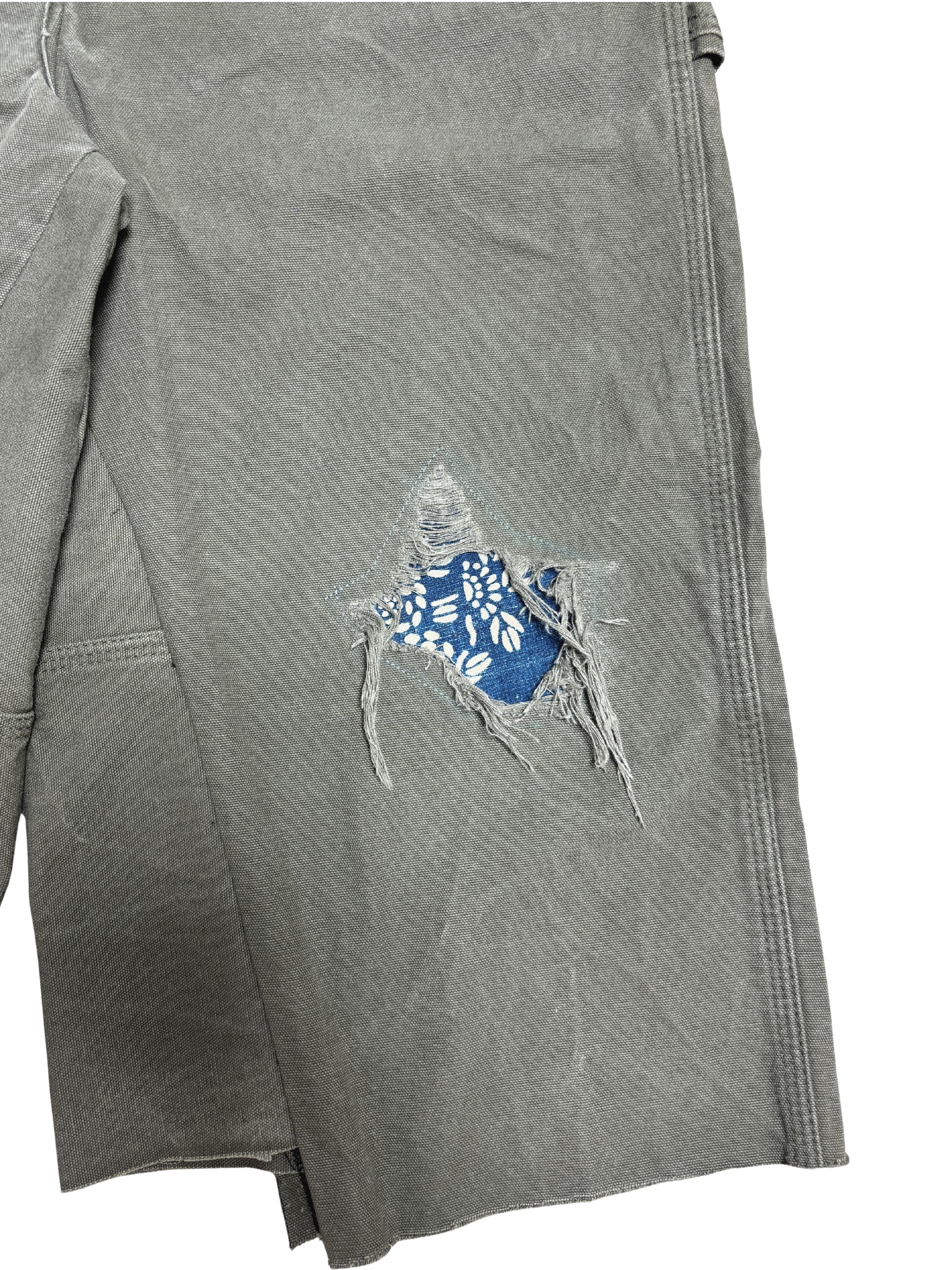 Vtg Dickies Sashiko Distressed Shorts . 009