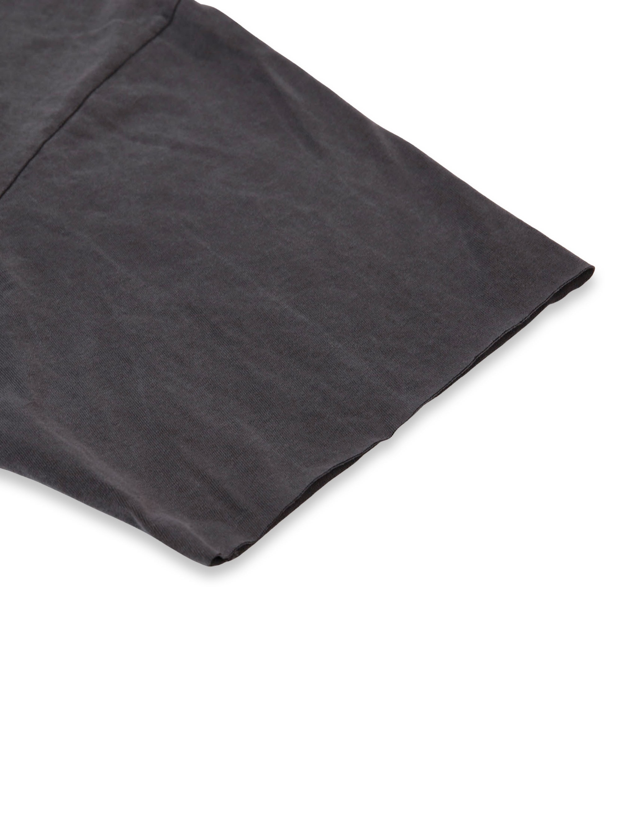 Washed Heavy Cropped Tee (Black)