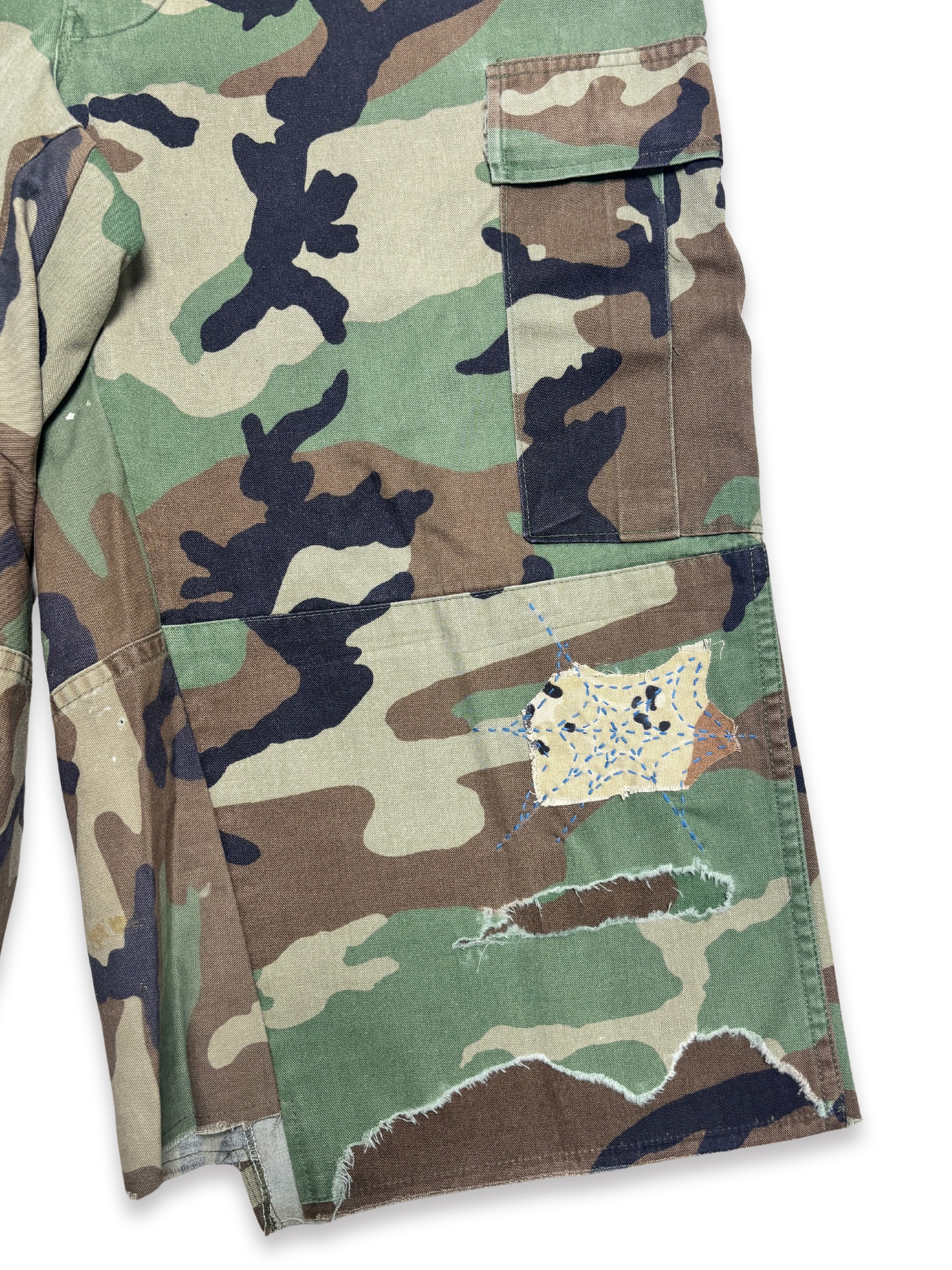 BDU Distressed Boro Sashiko Bermuda (L) _ 003
