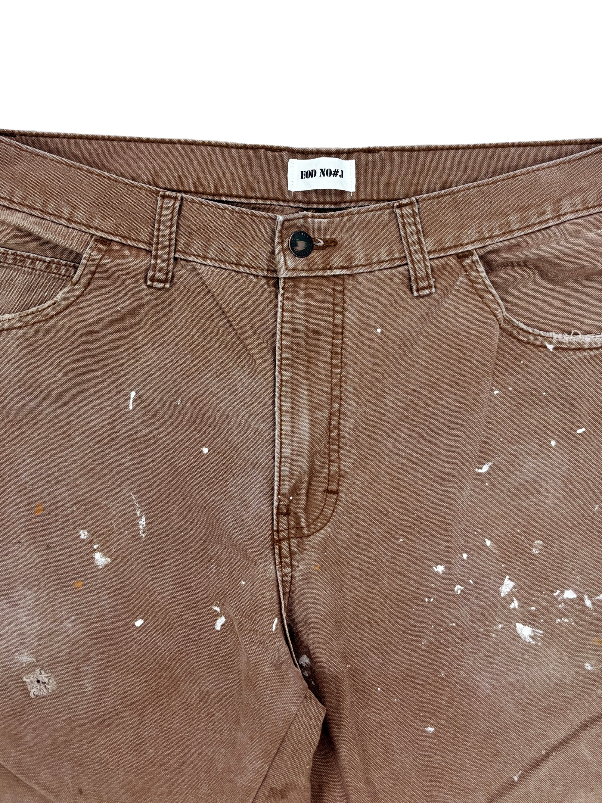 Vtg Dickies Sashiko Distressed Shorts . 002