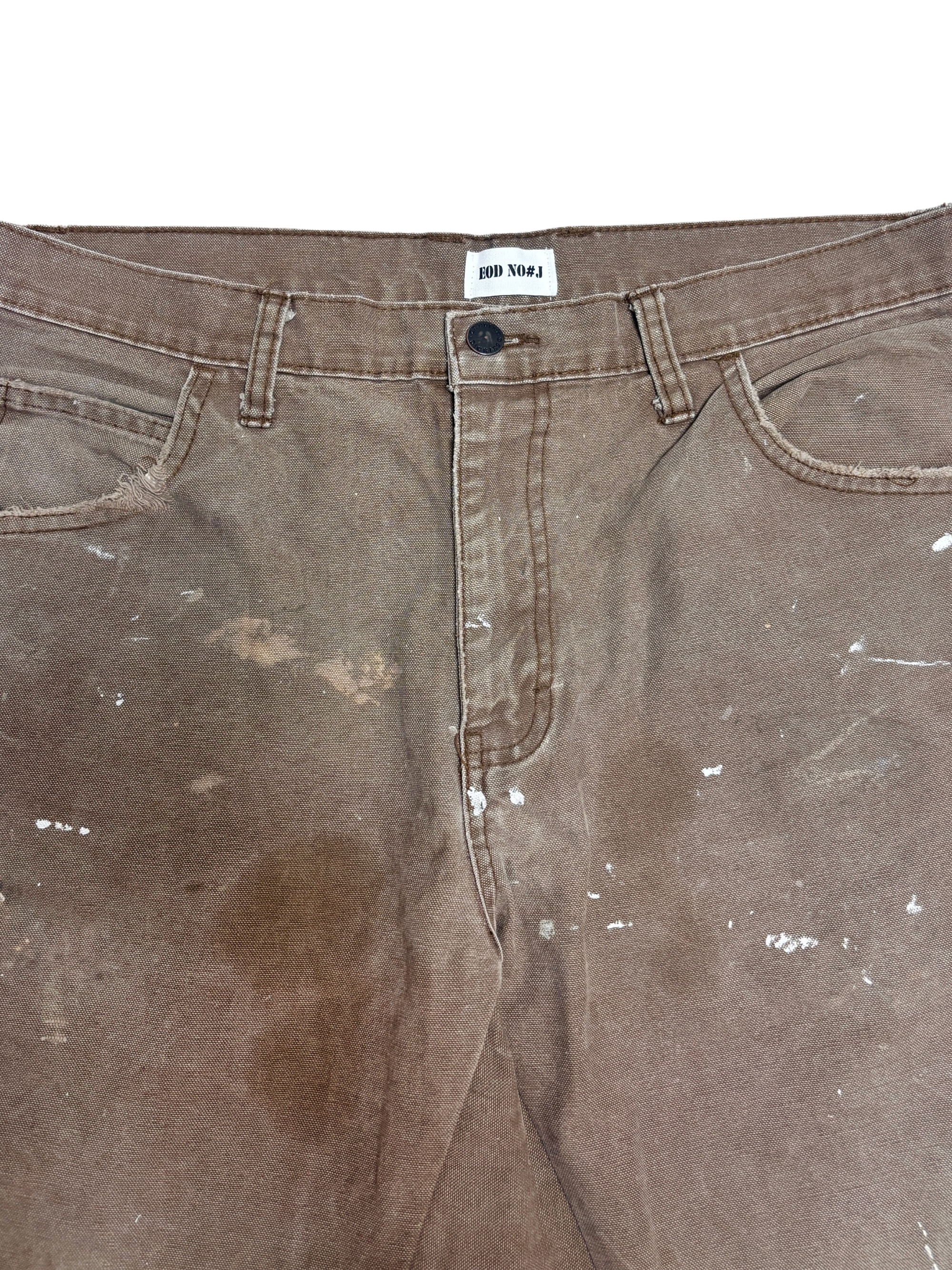 Vtg Dickies Sashiko Distressed Shorts . 006