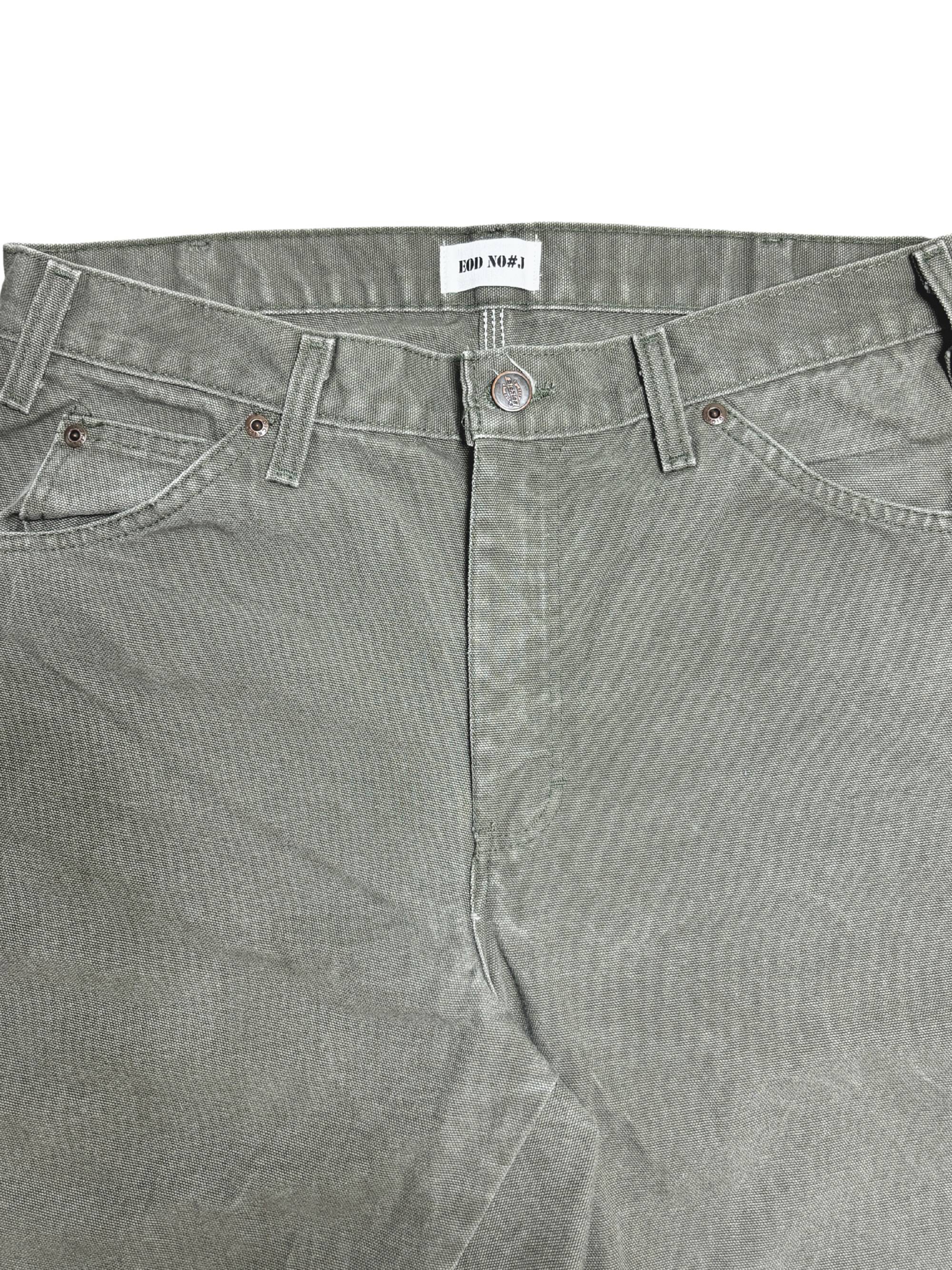 Vtg Dickies Sashiko Distressed Shorts . 009