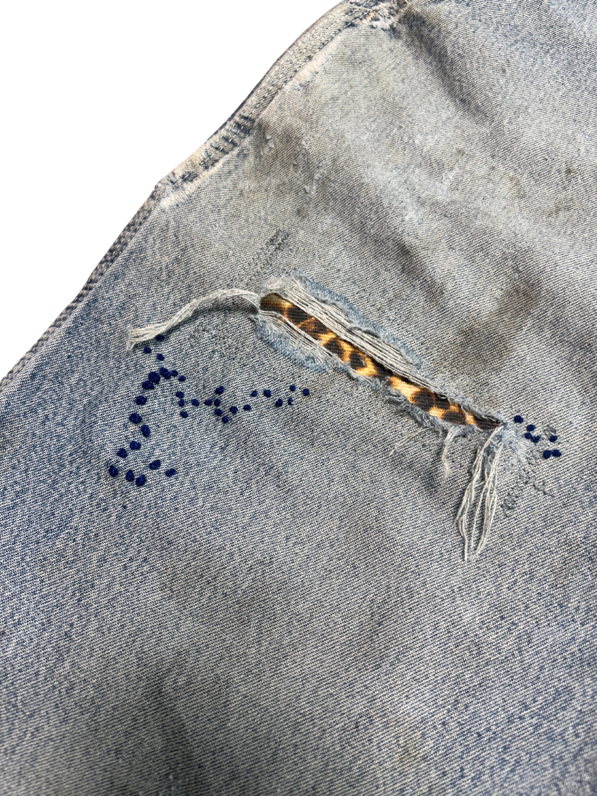 Vtg Carhartt Boro Sashiko Distressed Shorts . 014