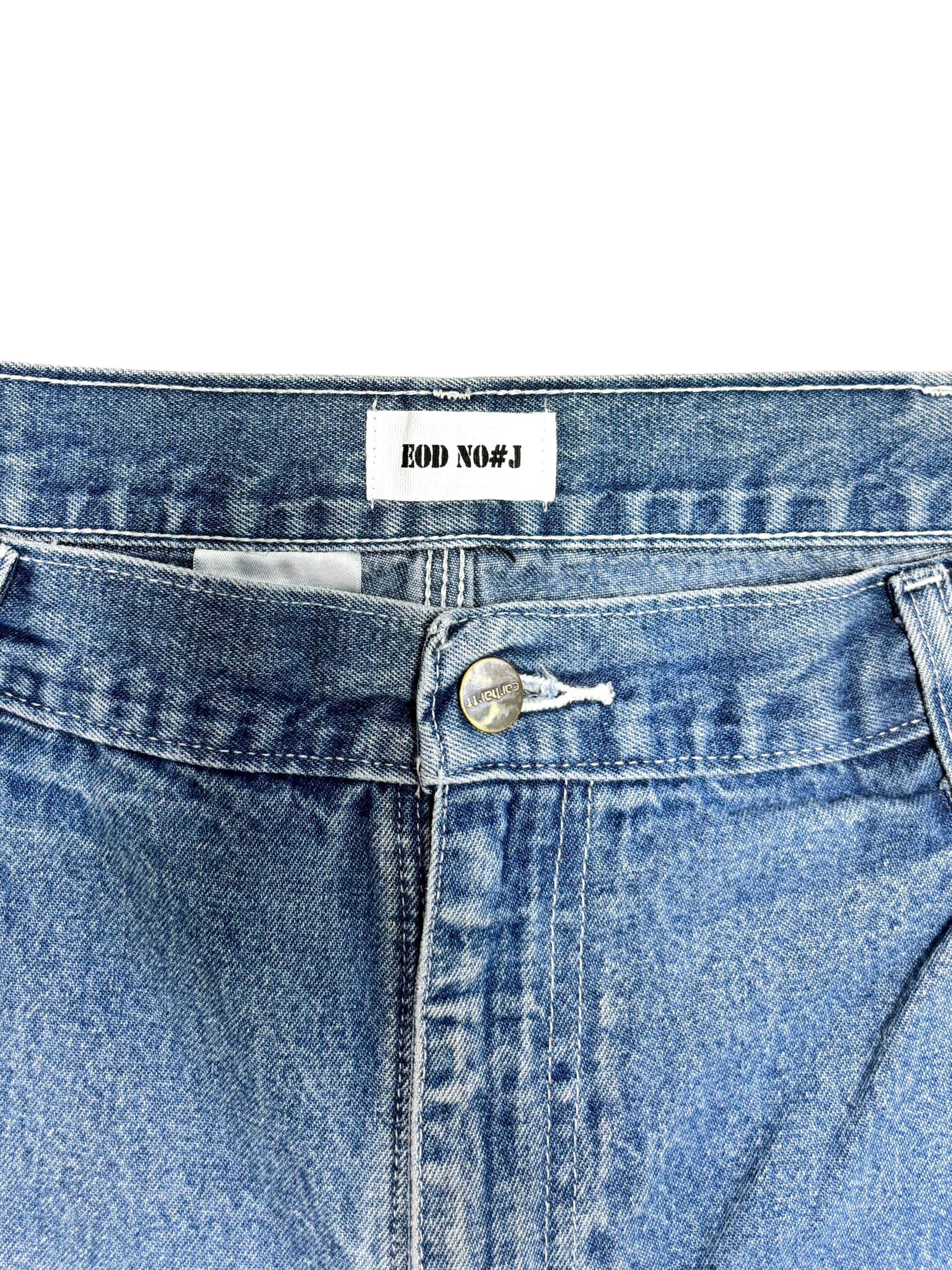 Vtg Carhartt Boro Sashiko Distressed Shorts . 019 (36")