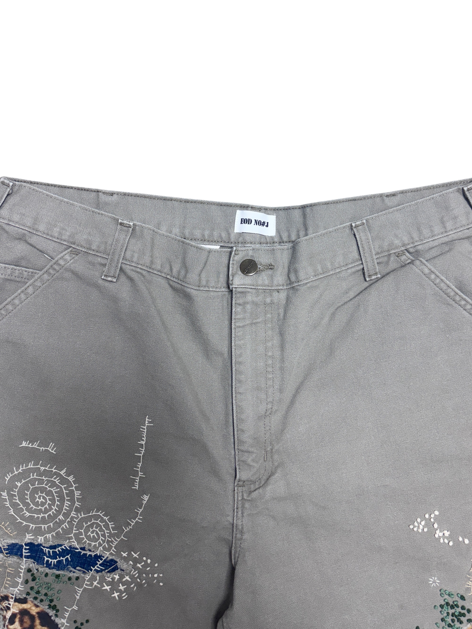 Vtg Carhartt Boro Sashiko Distressed Shorts . 024 (40")