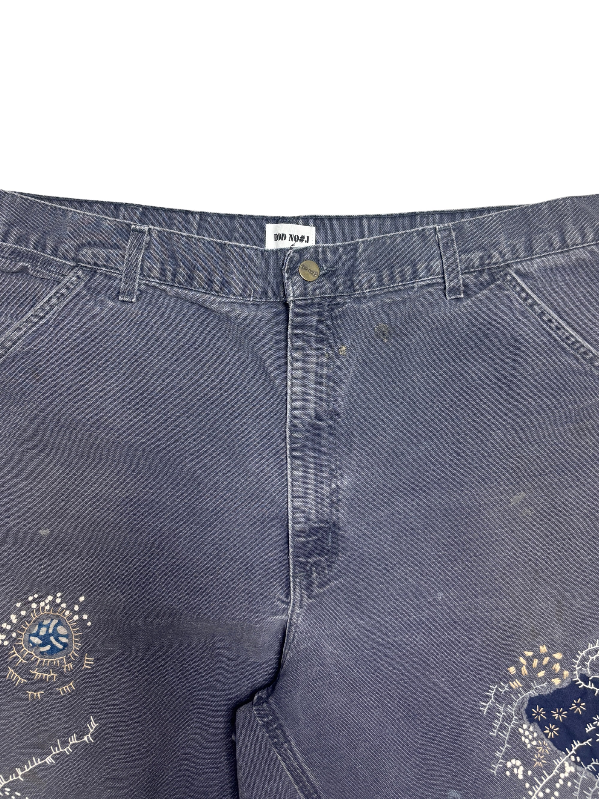 Vtg Carhartt Boro Sashiko Distressed Shorts . 027 (40")