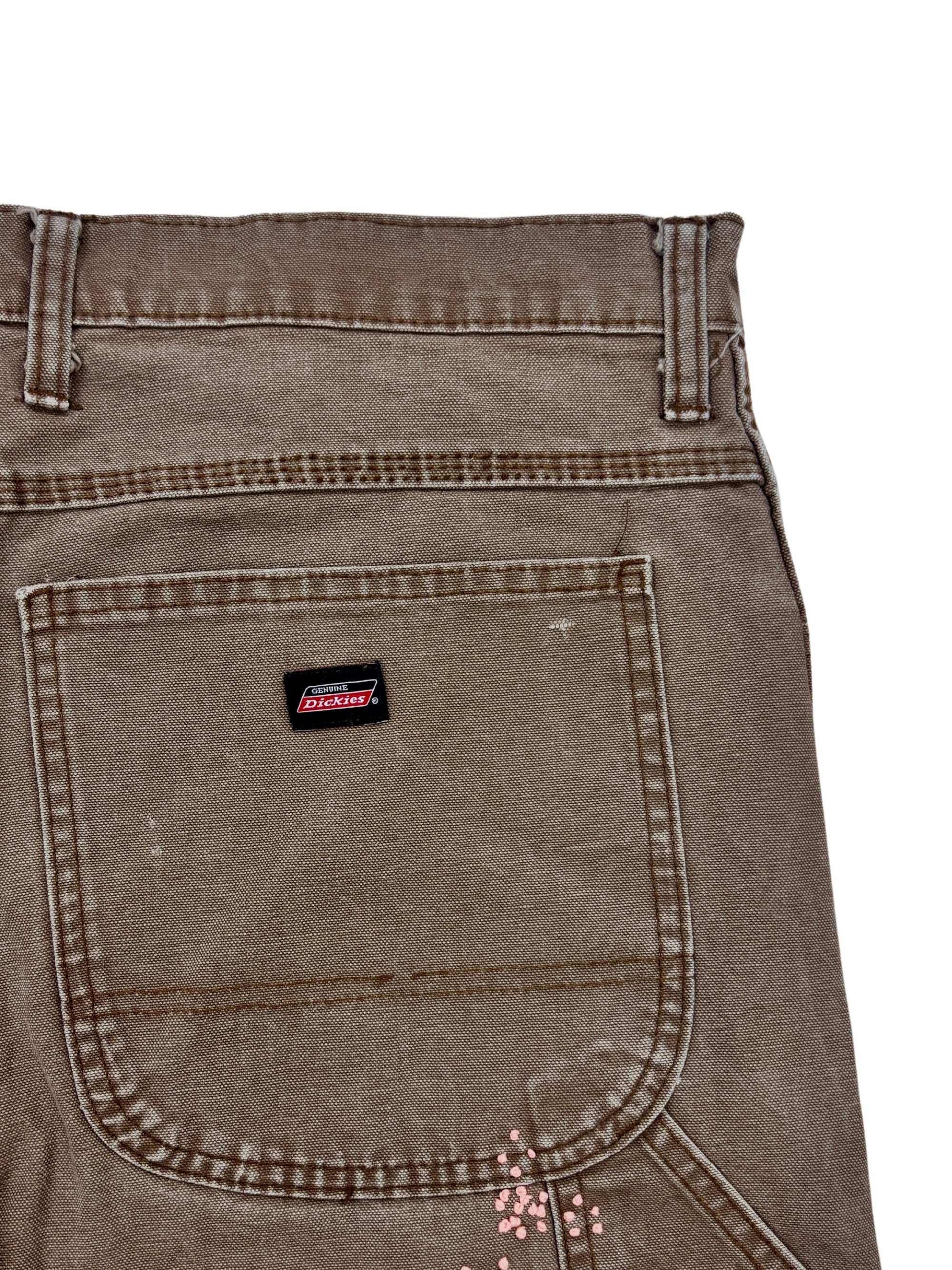 Vtg Dickies Sashiko Distressed Shorts . 005