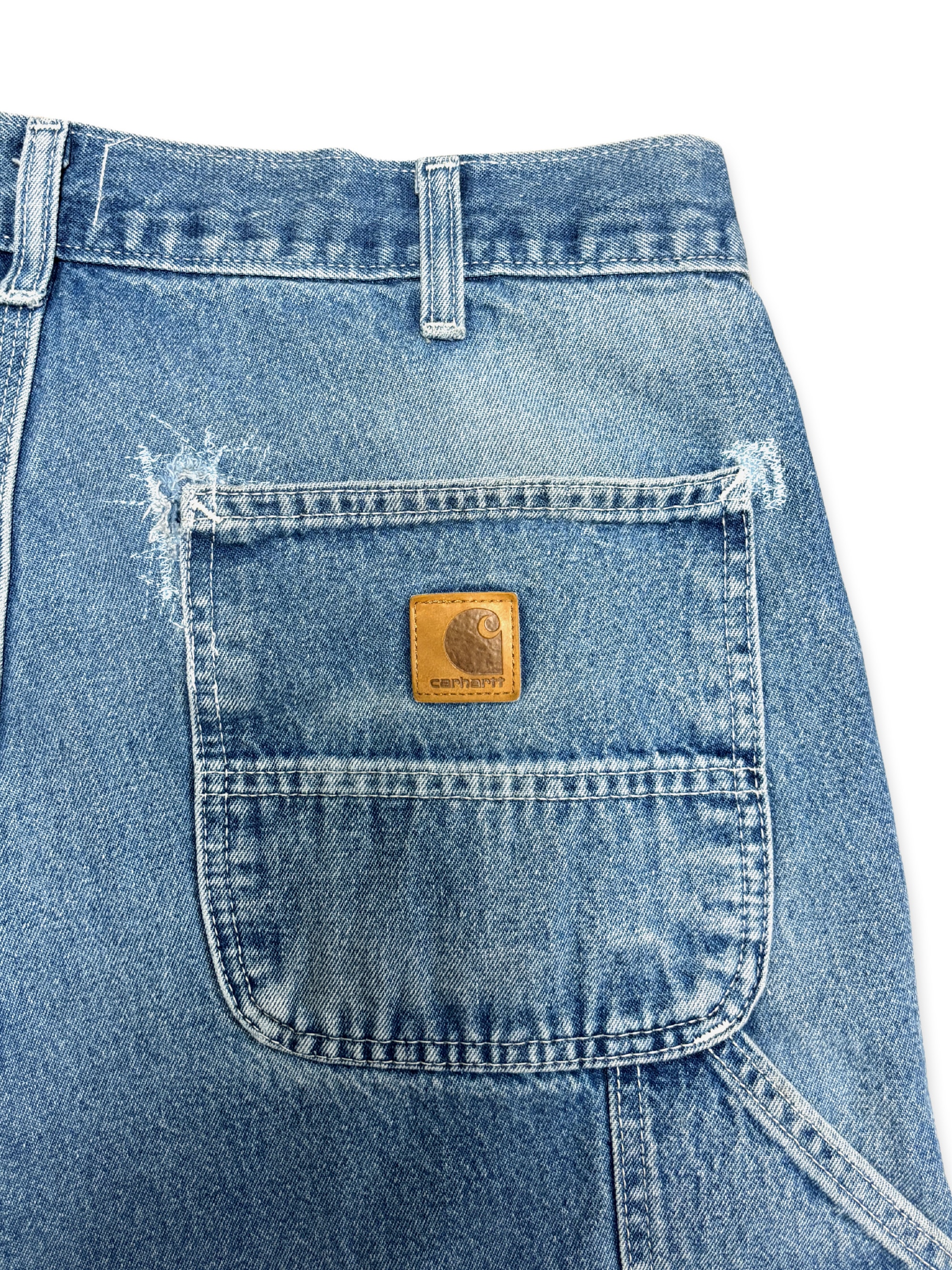 Vtg Carhartt Boro Sashiko Distressed Shorts . 019 (36")