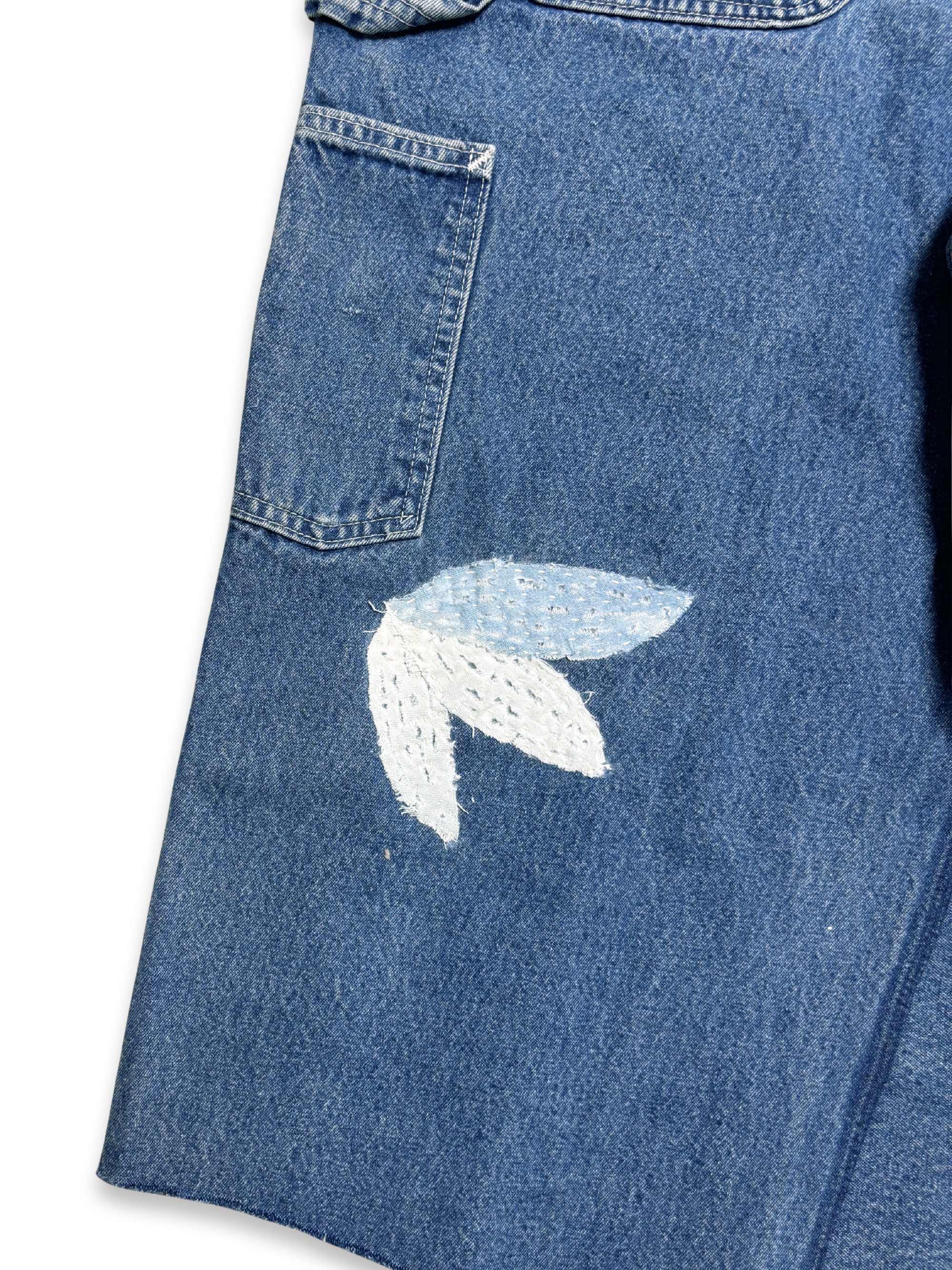 Vtg Carhartt Boro Sashiko Distressed Shorts . 033 (33")