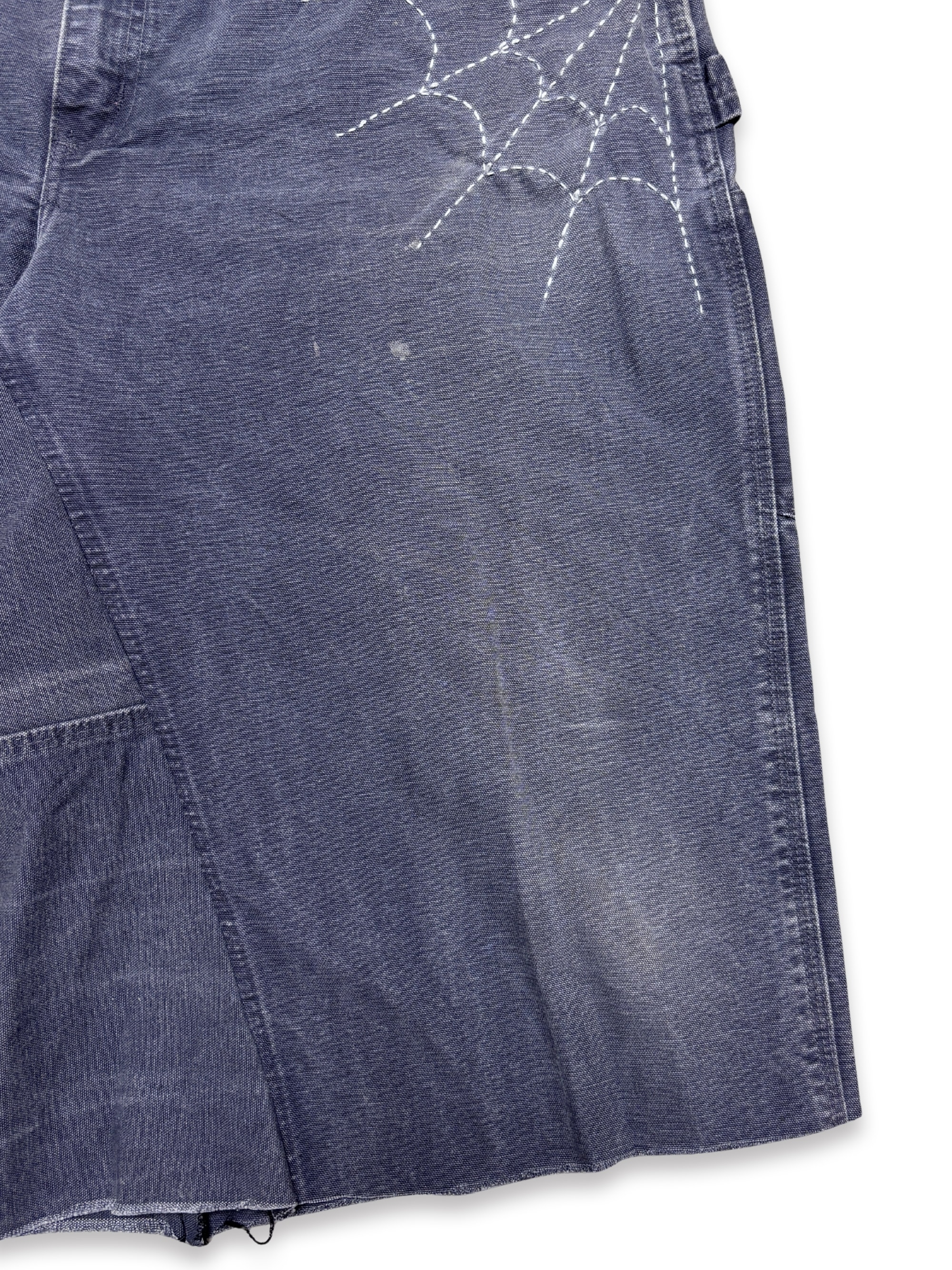 Vtg Carhartt Boro Sashiko Distressed Shorts . 034 (40")